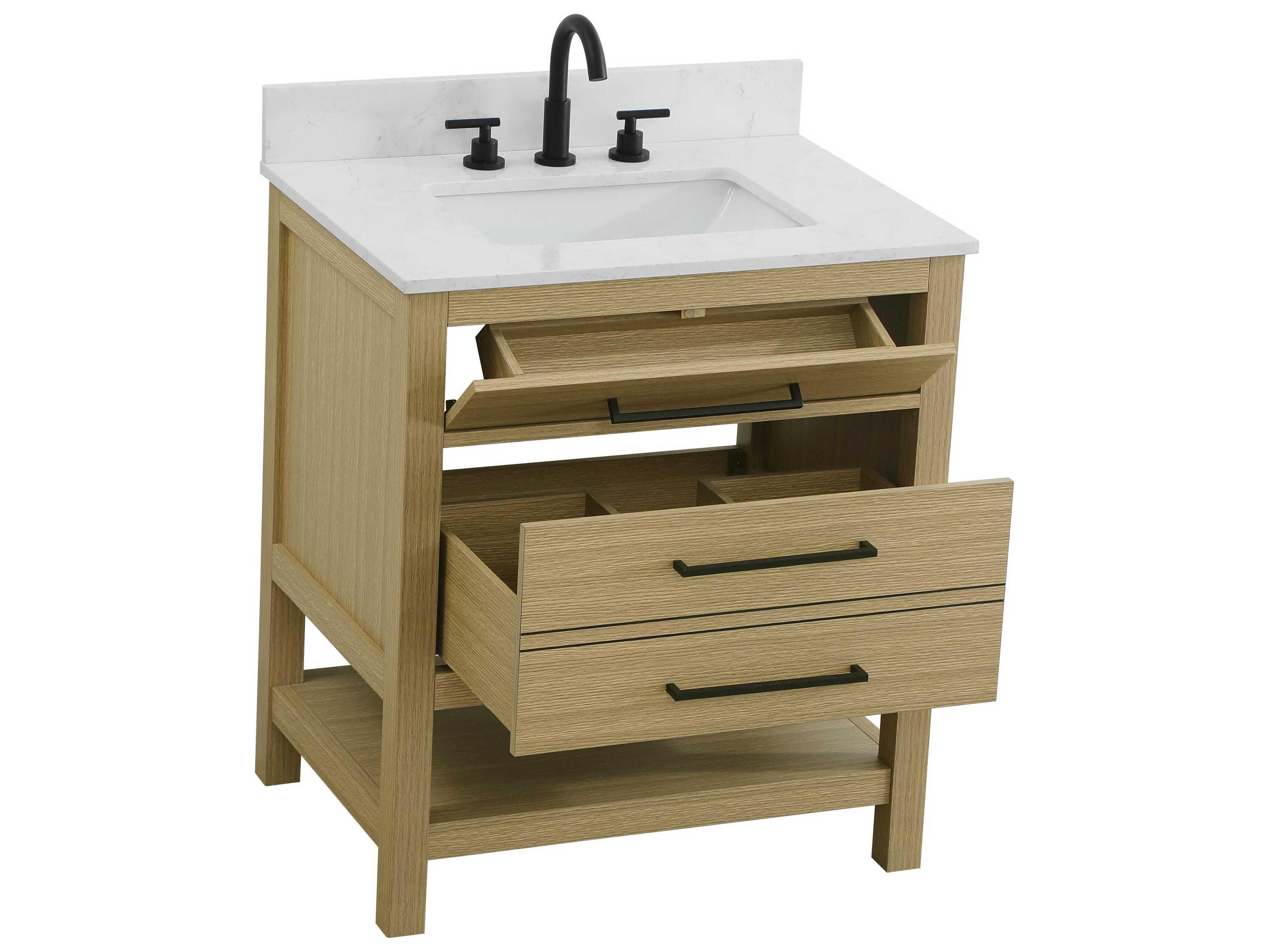 Elegant Lighting Karson Honey Brown Vanity