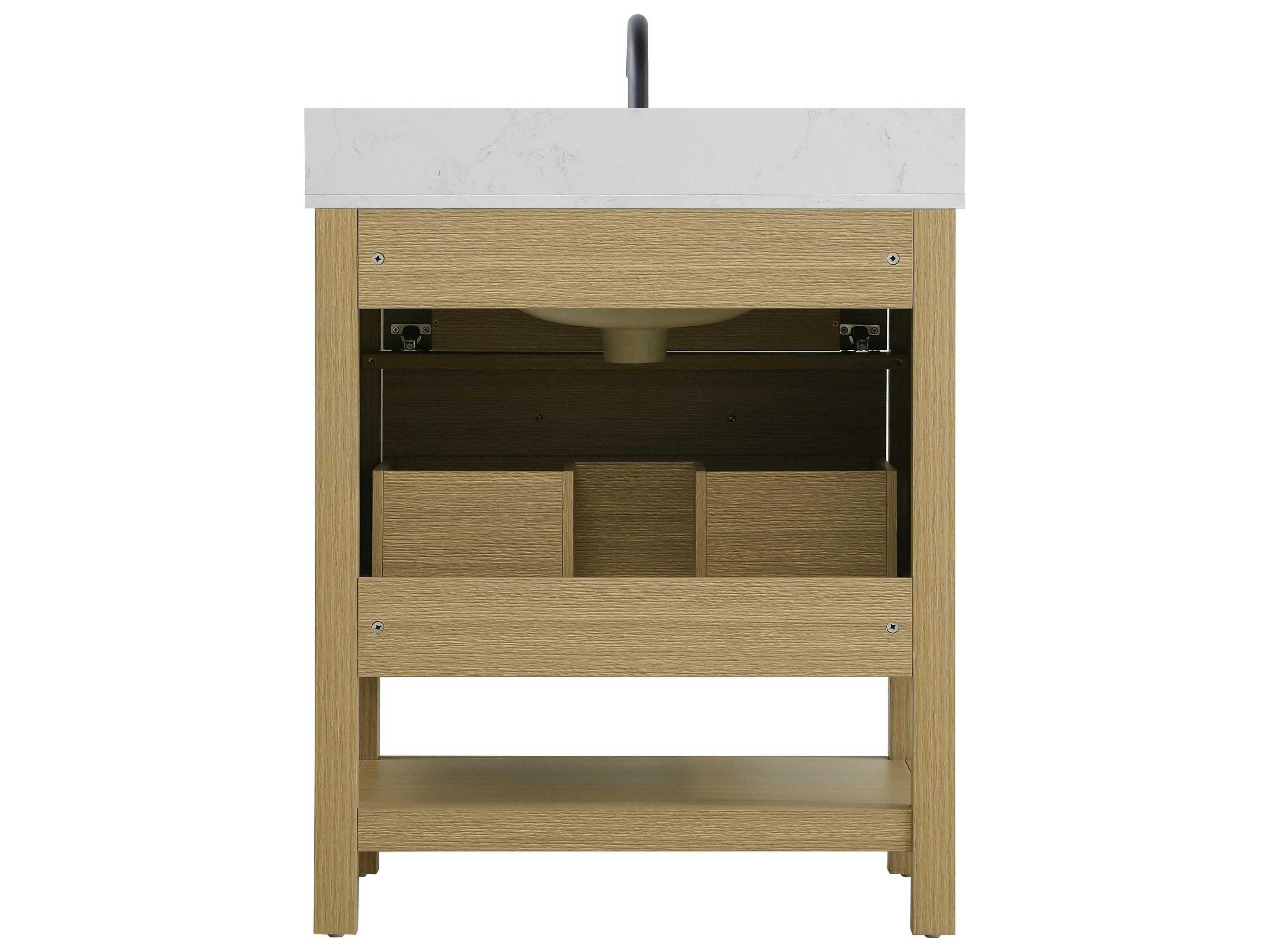 Elegant Lighting Karson Honey Brown Vanity