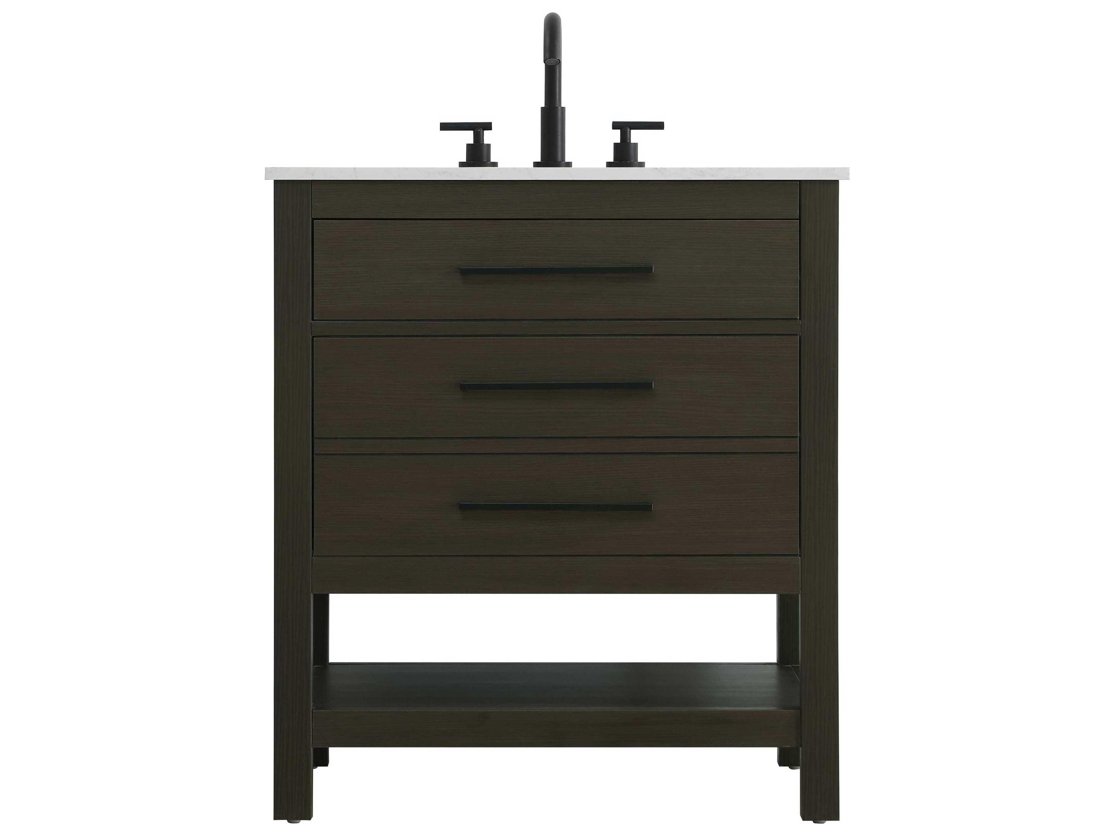 Elegant Lighting Karson Mocha Brown Vanity