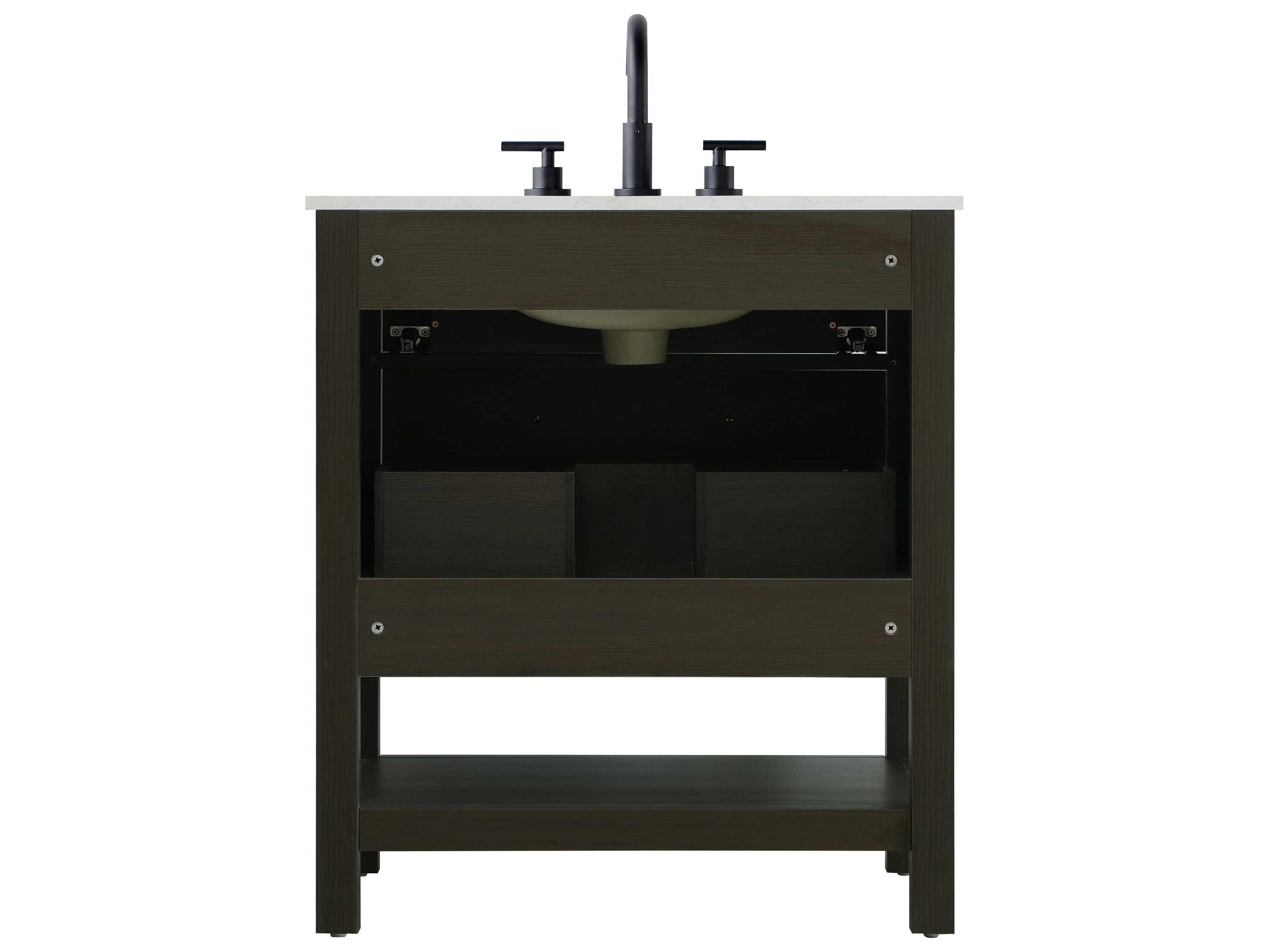 Elegant Lighting Karson Mocha Brown Vanity