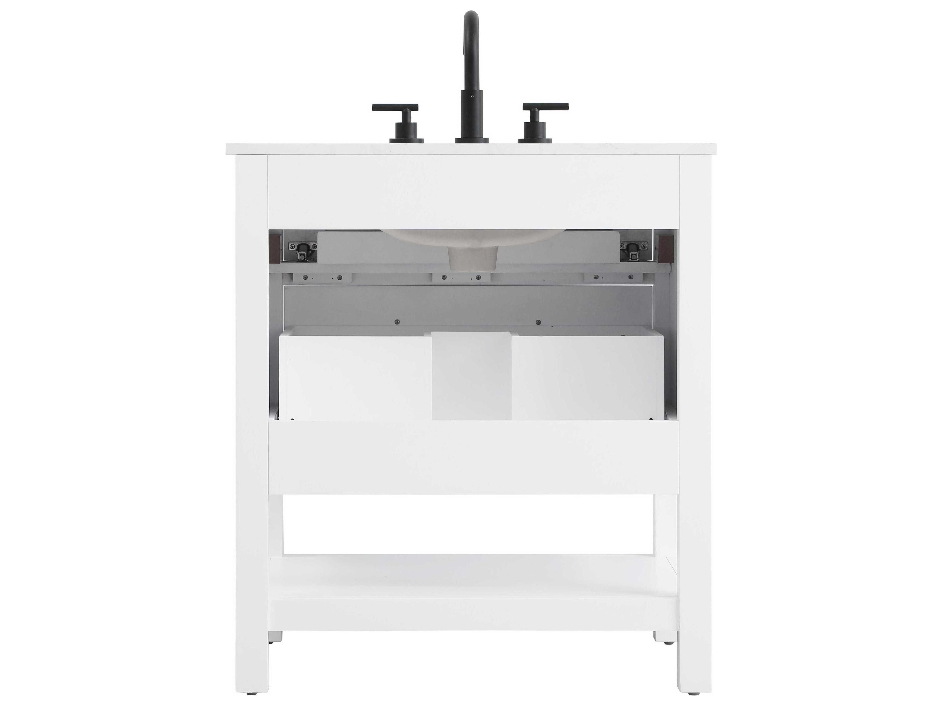 Elegant Lighting Karson White Vanity