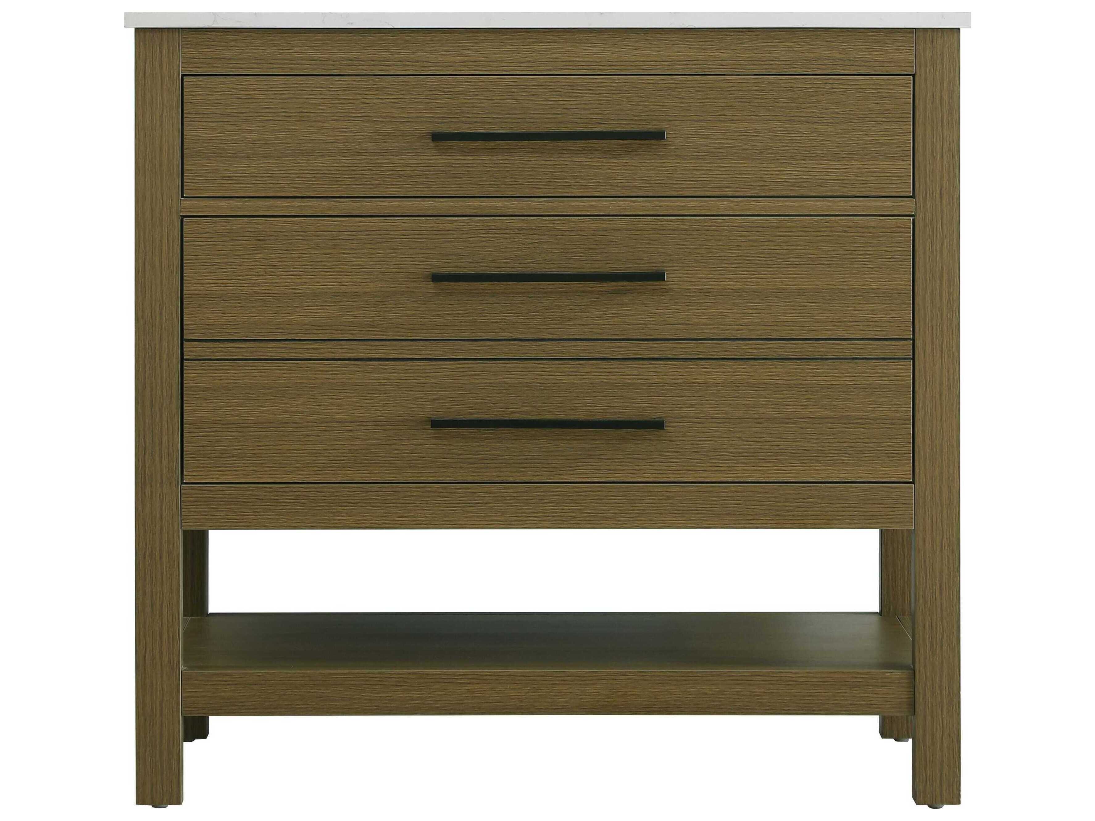 Elegant Lighting Karson Chestnut Brown Vanity