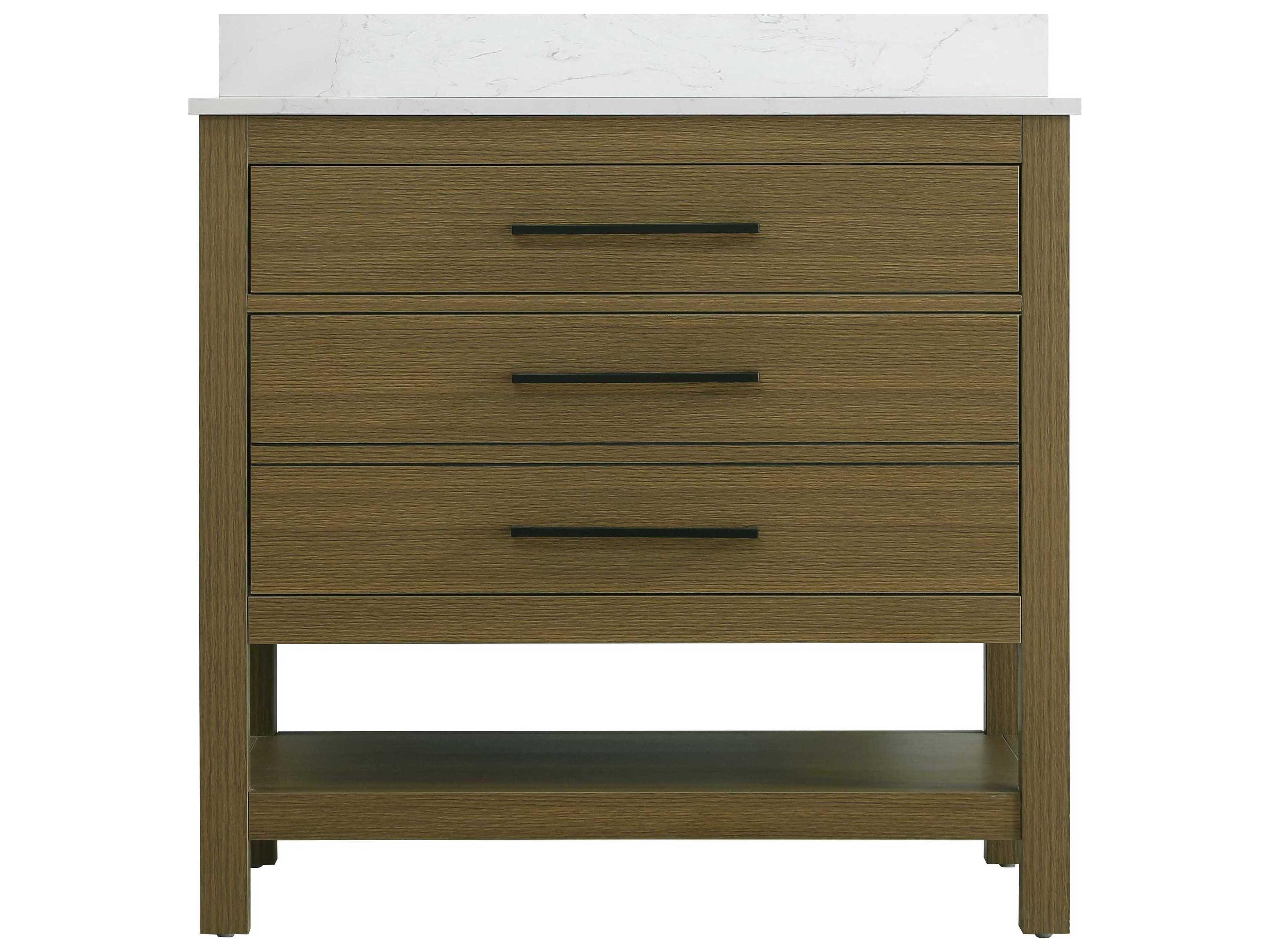 Elegant Lighting Karson Chestnut Brown Vanity