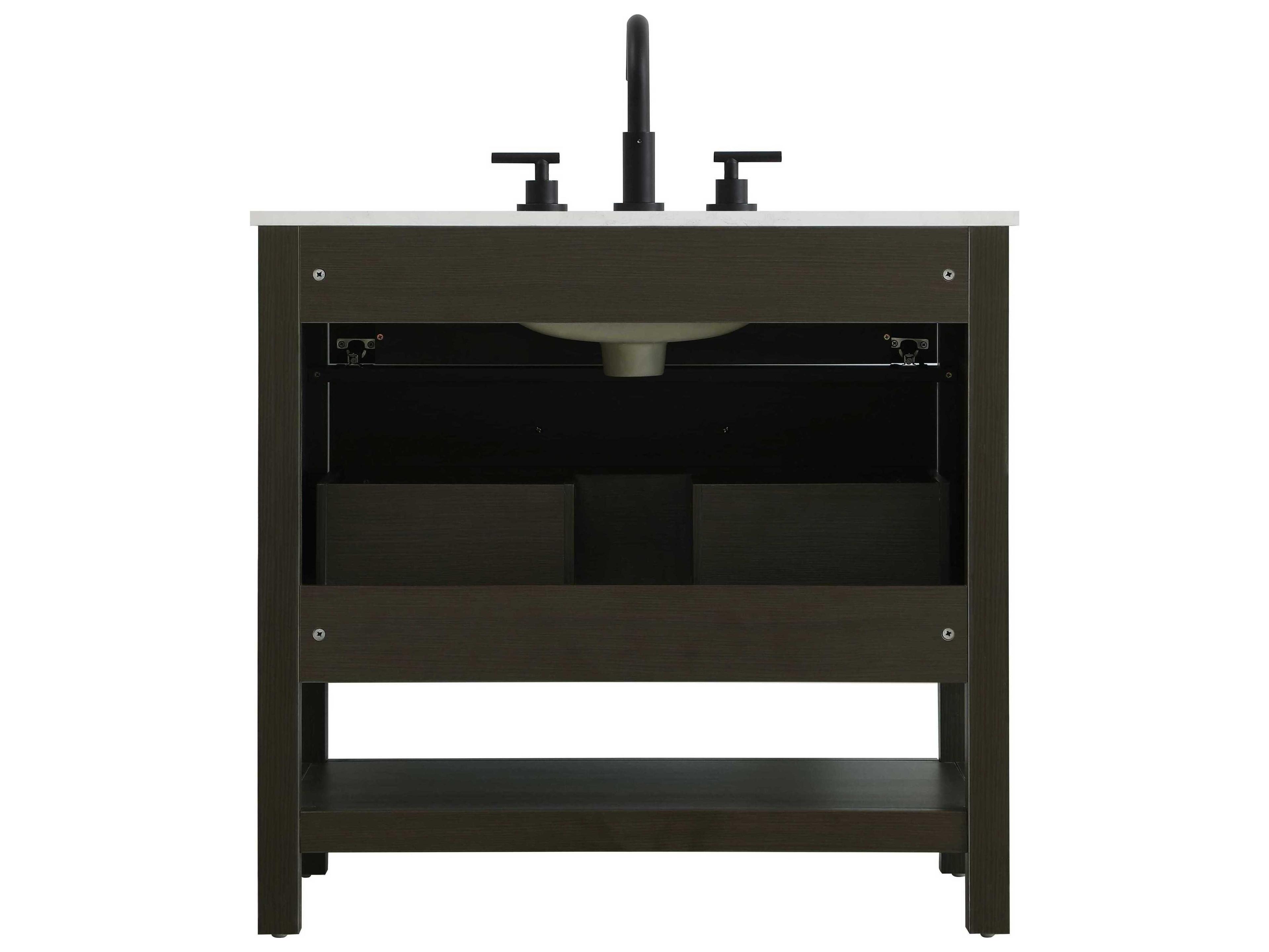Elegant Lighting Karson Mocha Brown Vanity