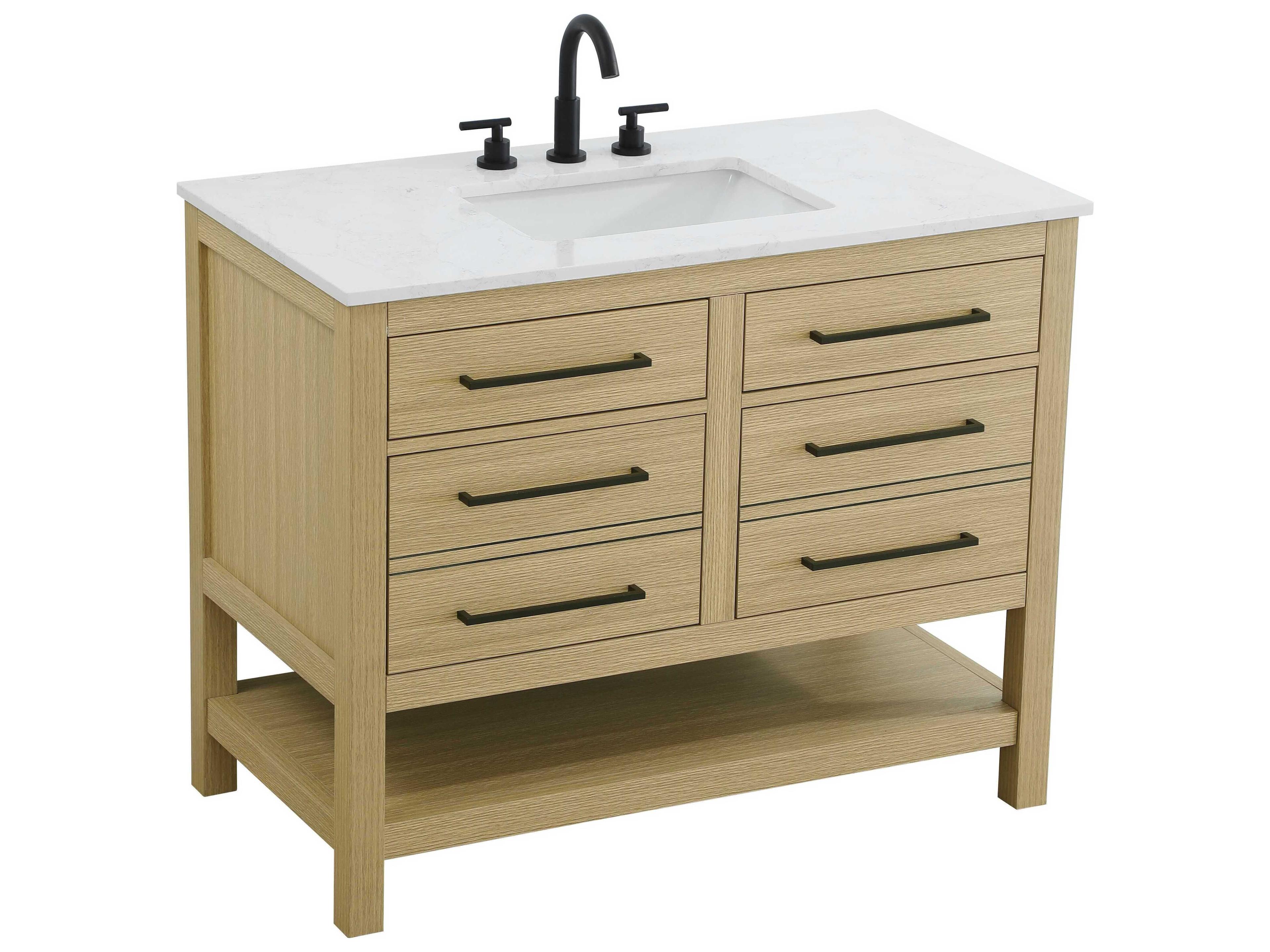 Elegant Lighting Karson Honey Brown Vanity