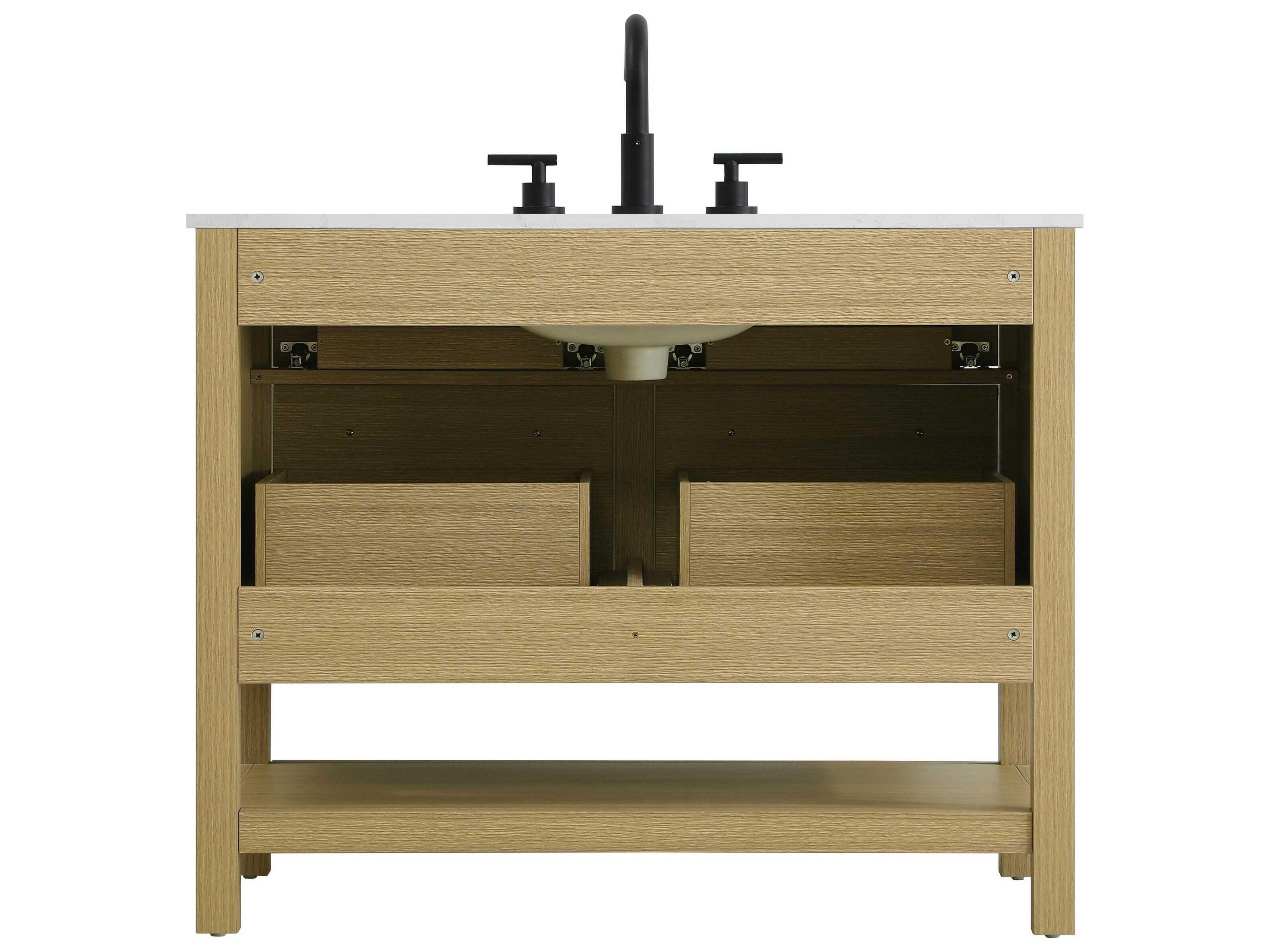 Elegant Lighting Karson Honey Brown Vanity