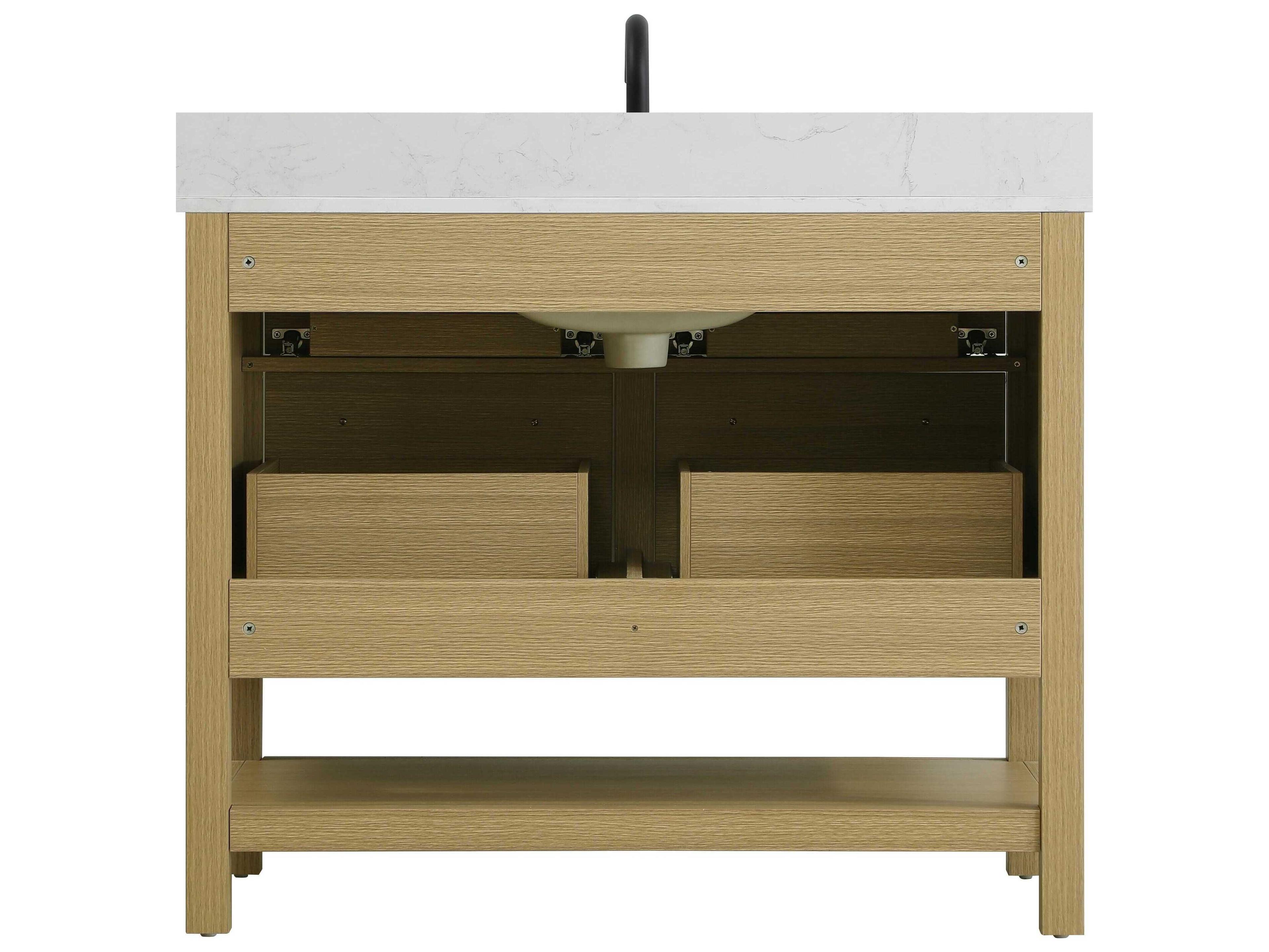 Elegant Lighting Karson Honey Brown Vanity