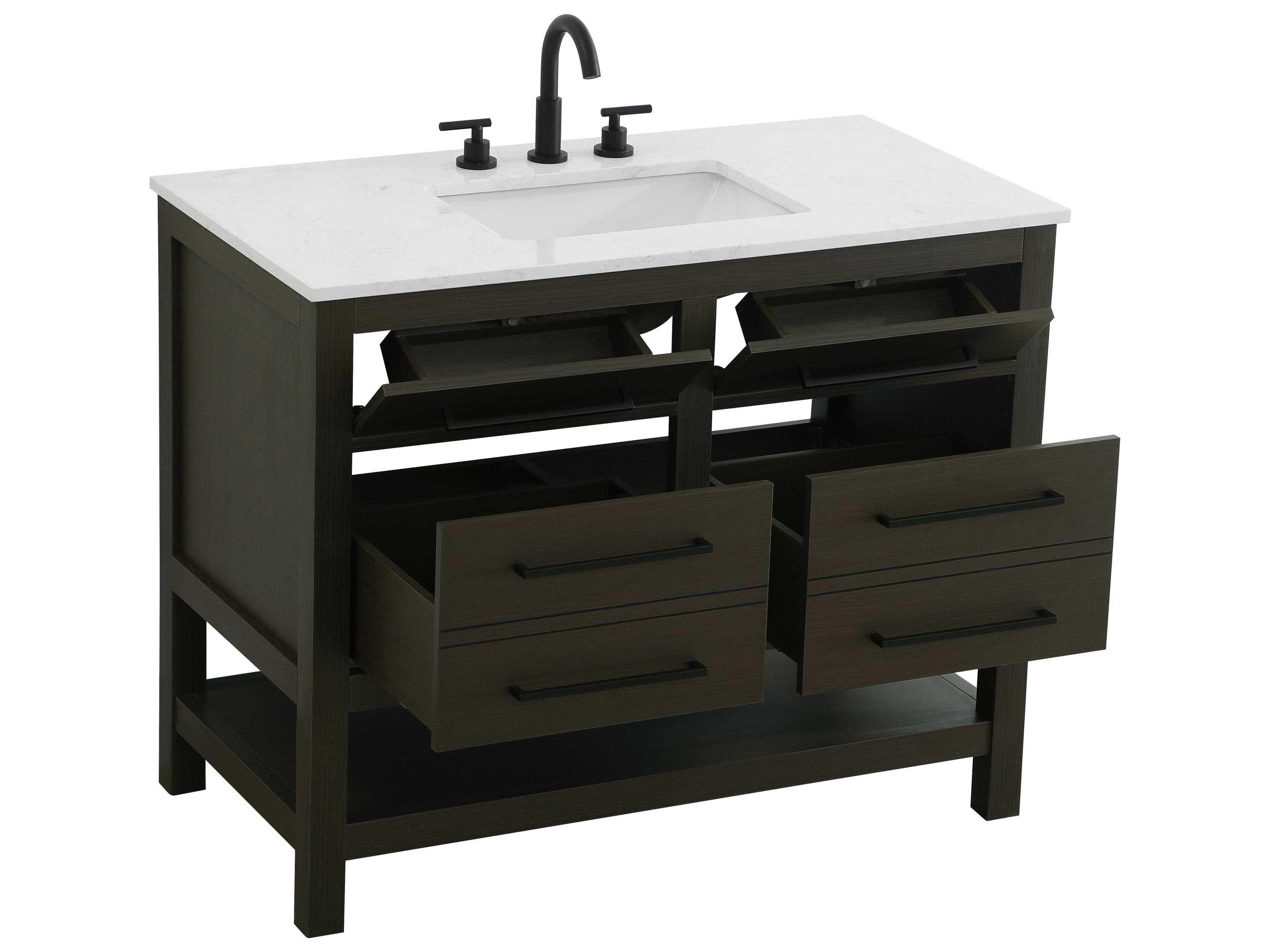 Elegant Lighting Karson Mocha Brown Vanity