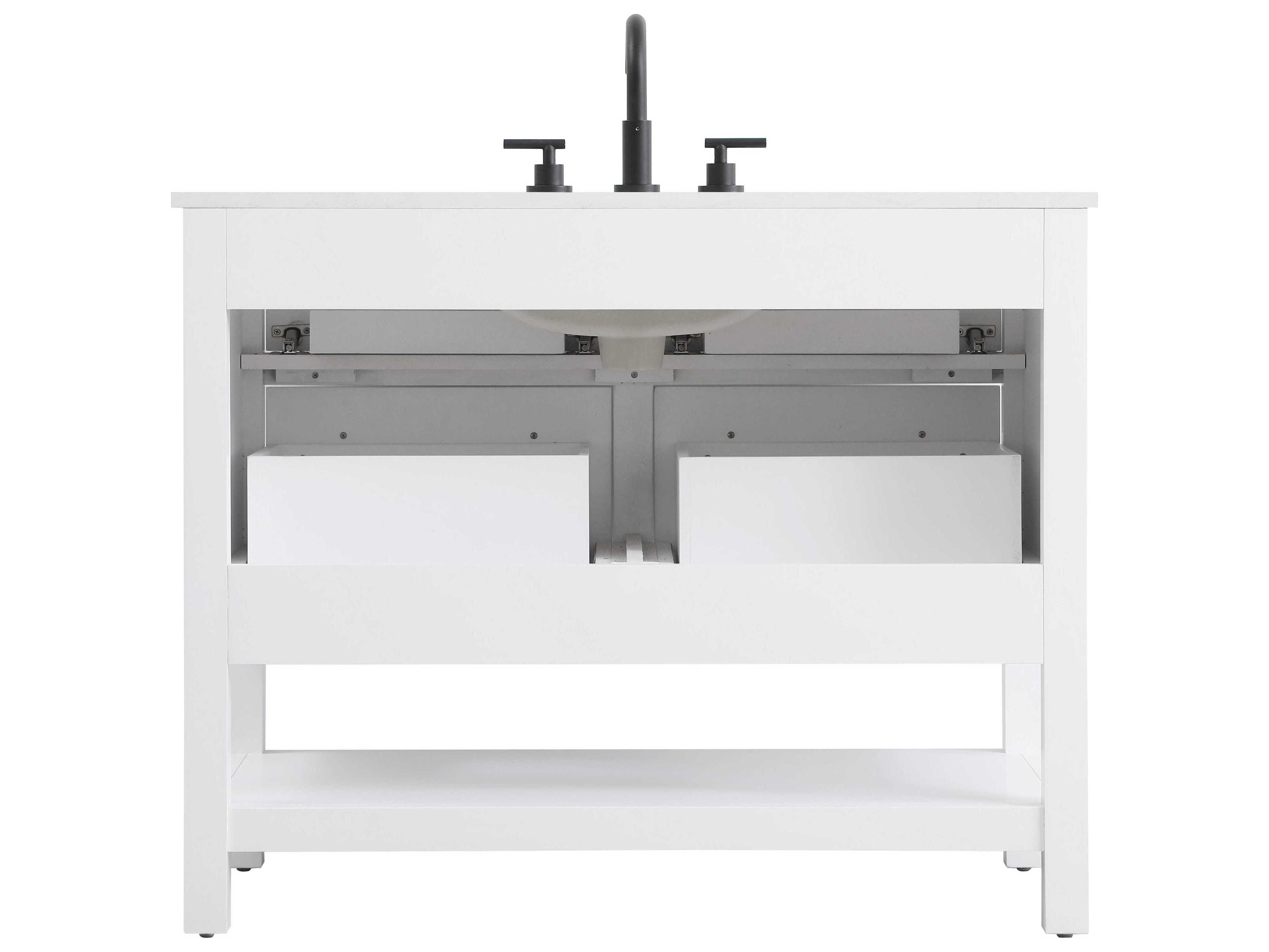 Elegant Lighting Karson White Vanity