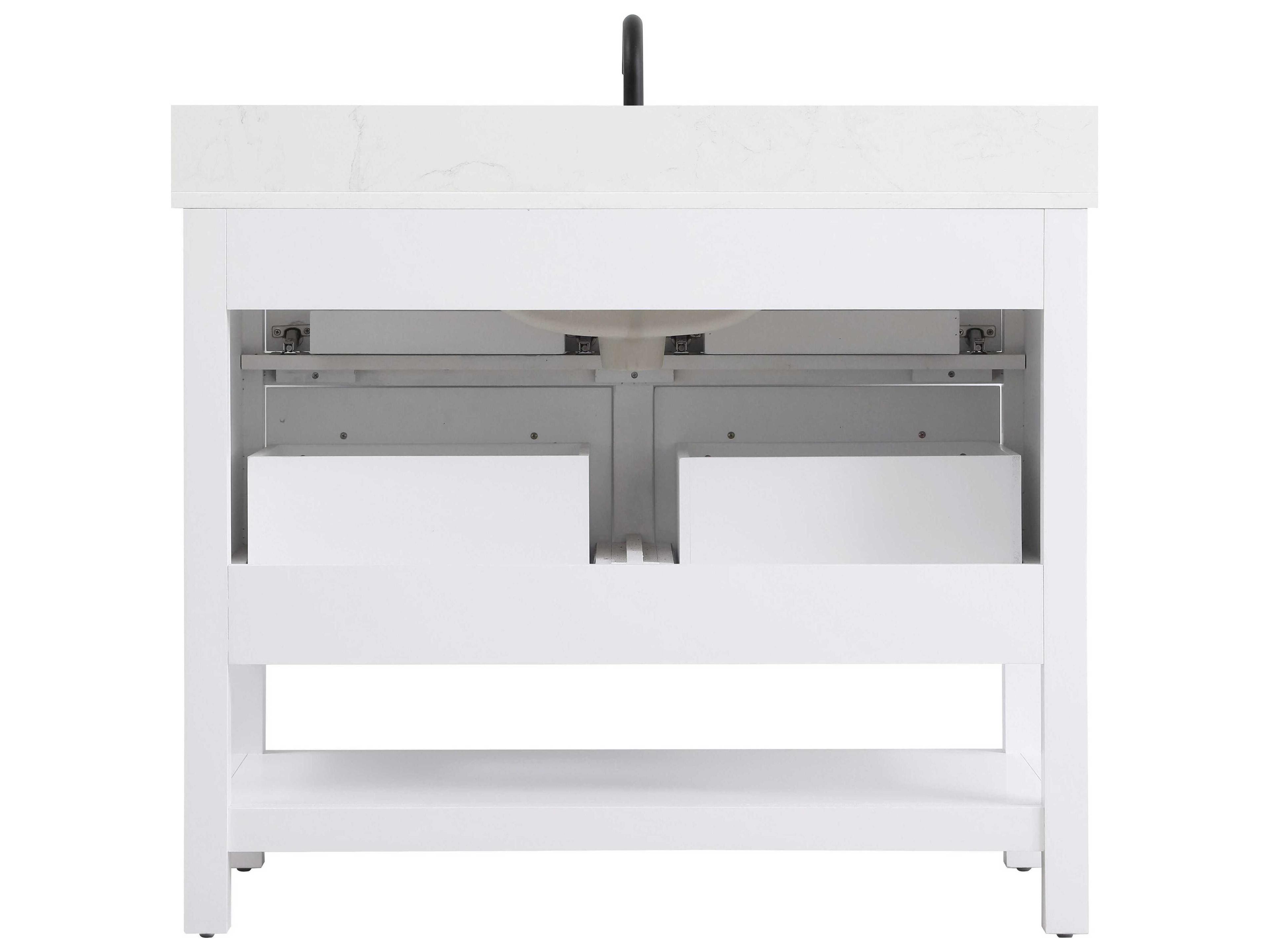 Elegant Lighting Karson White Vanity