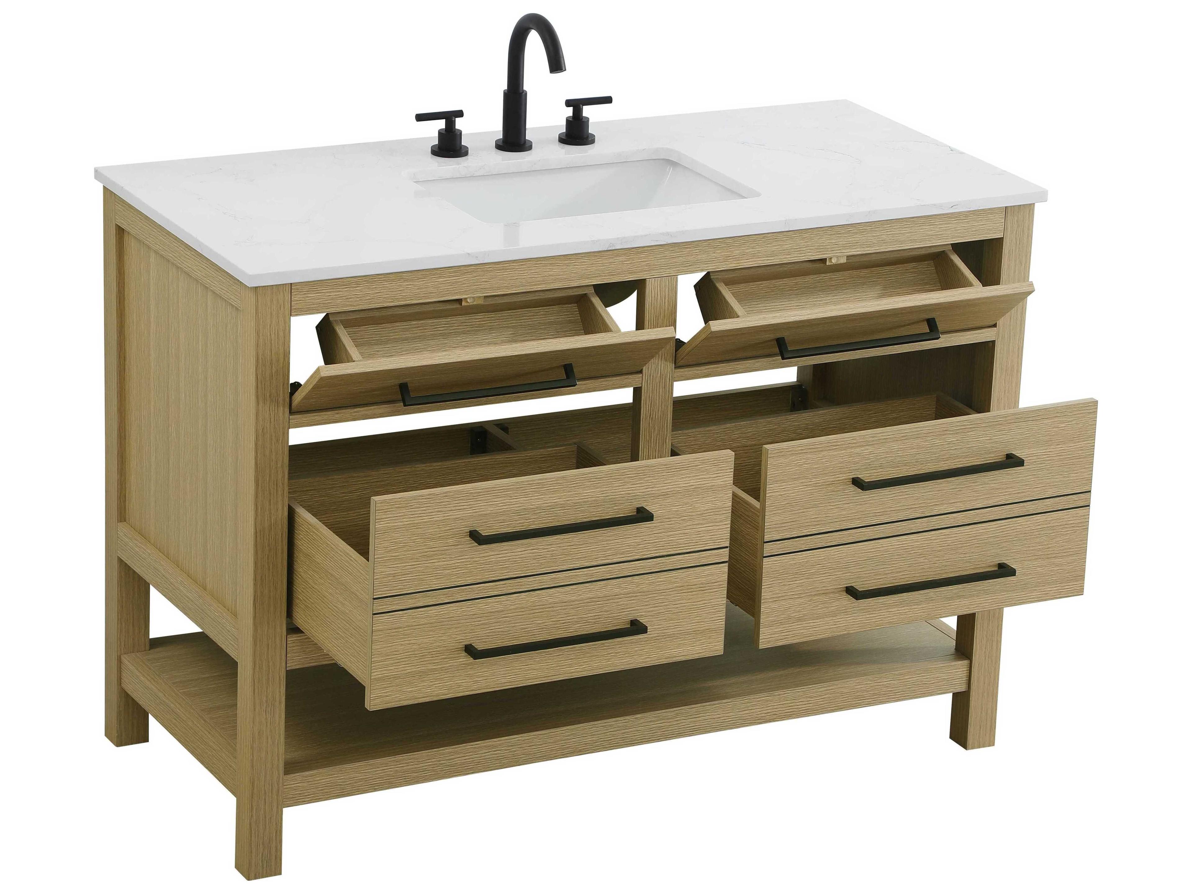 Elegant Lighting Karson Honey Brown Vanity