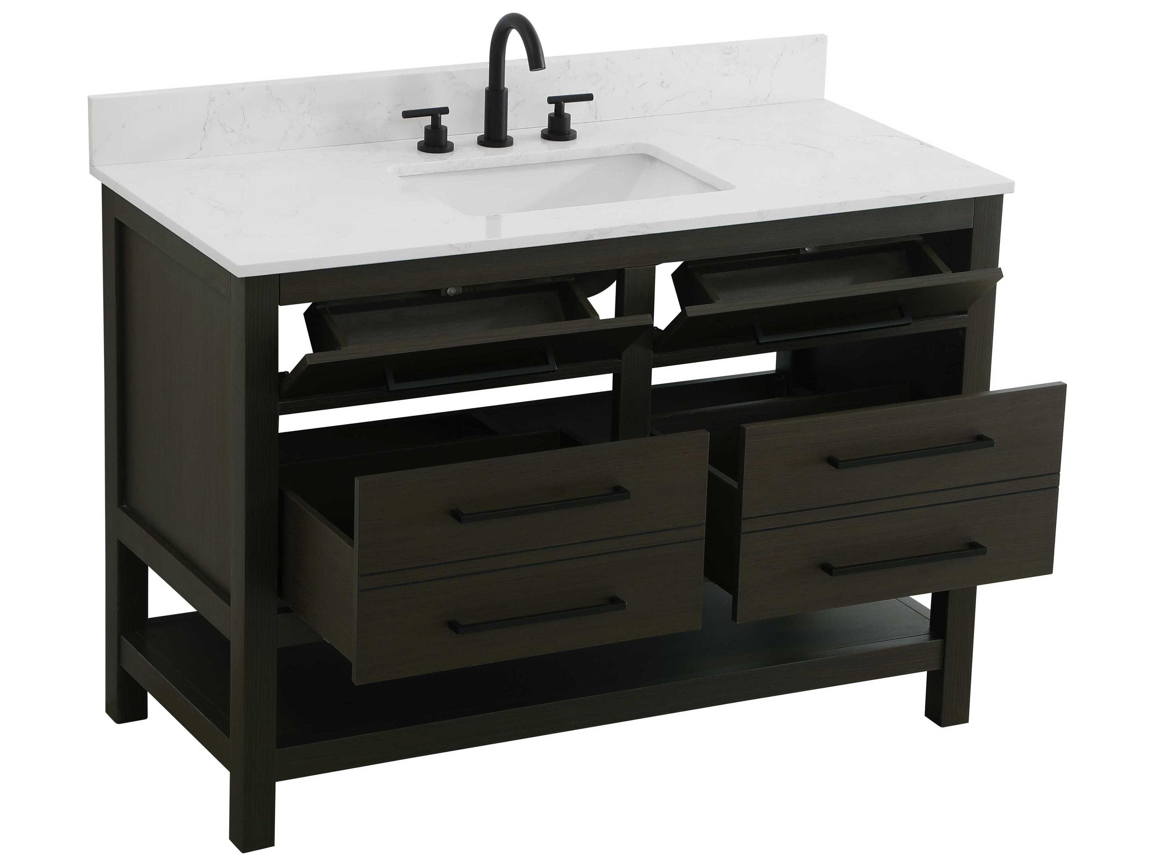 Elegant Lighting Karson Mocha Brown Vanity