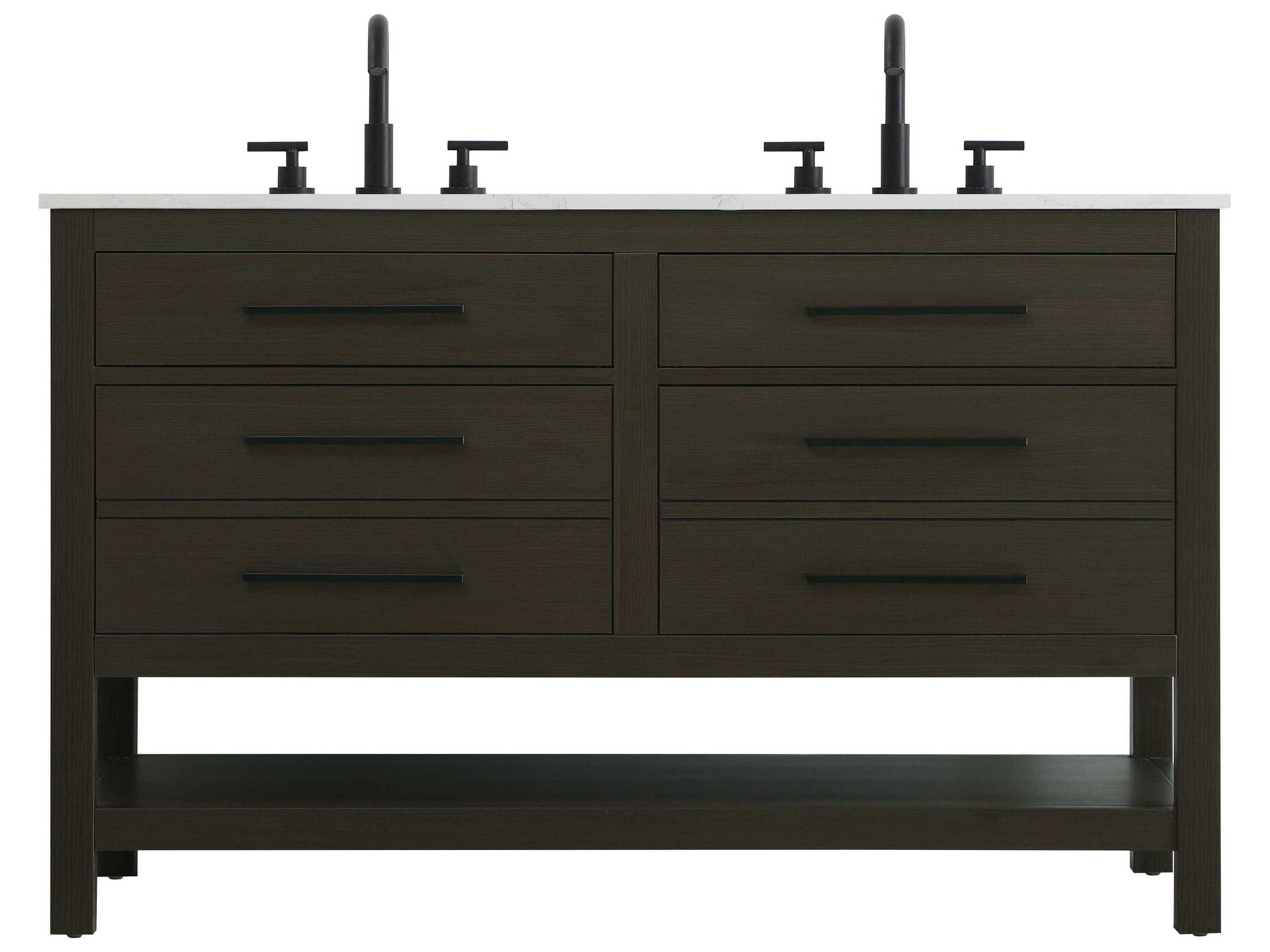 Elegant Lighting Karson Mocha Brown Vanity