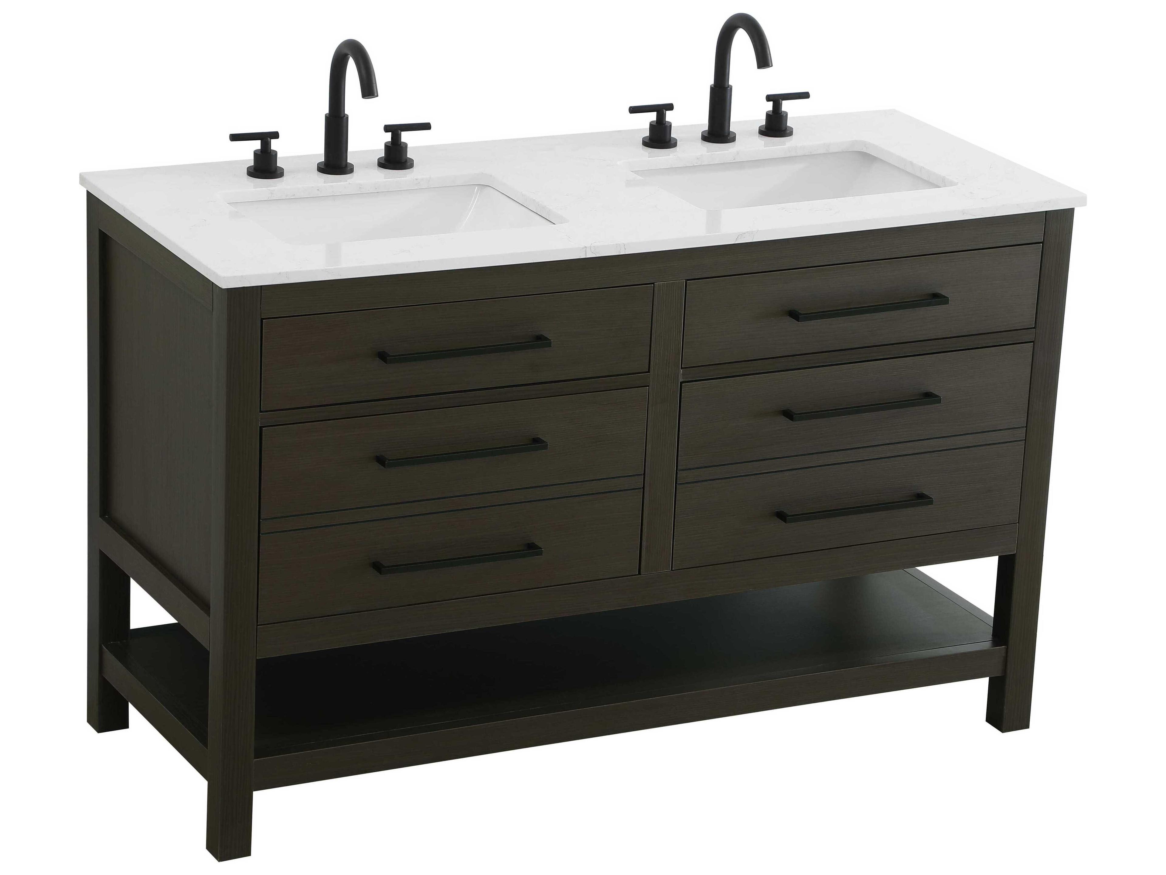Elegant Lighting Karson Mocha Brown Vanity