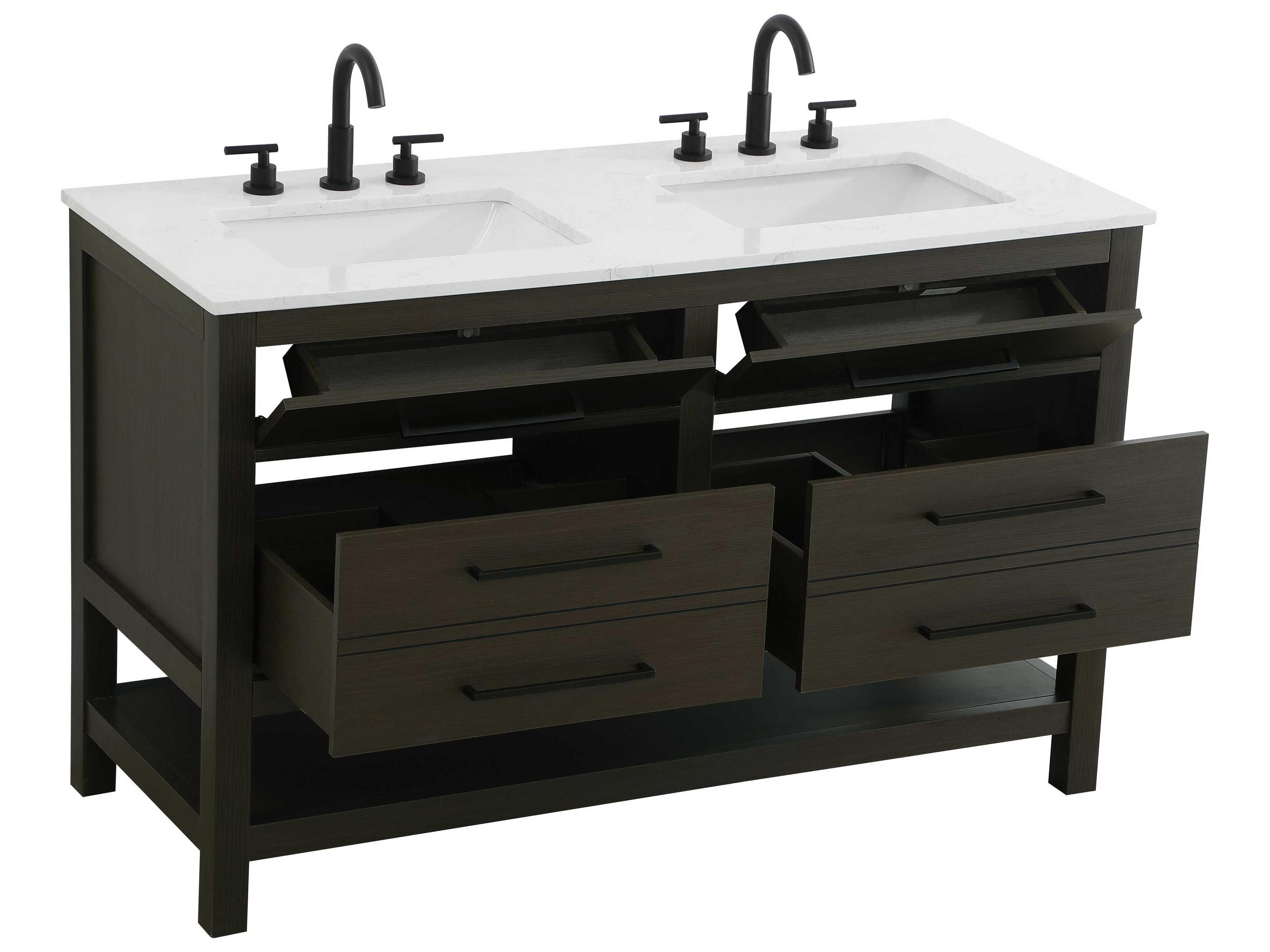 Elegant Lighting Karson Mocha Brown Vanity