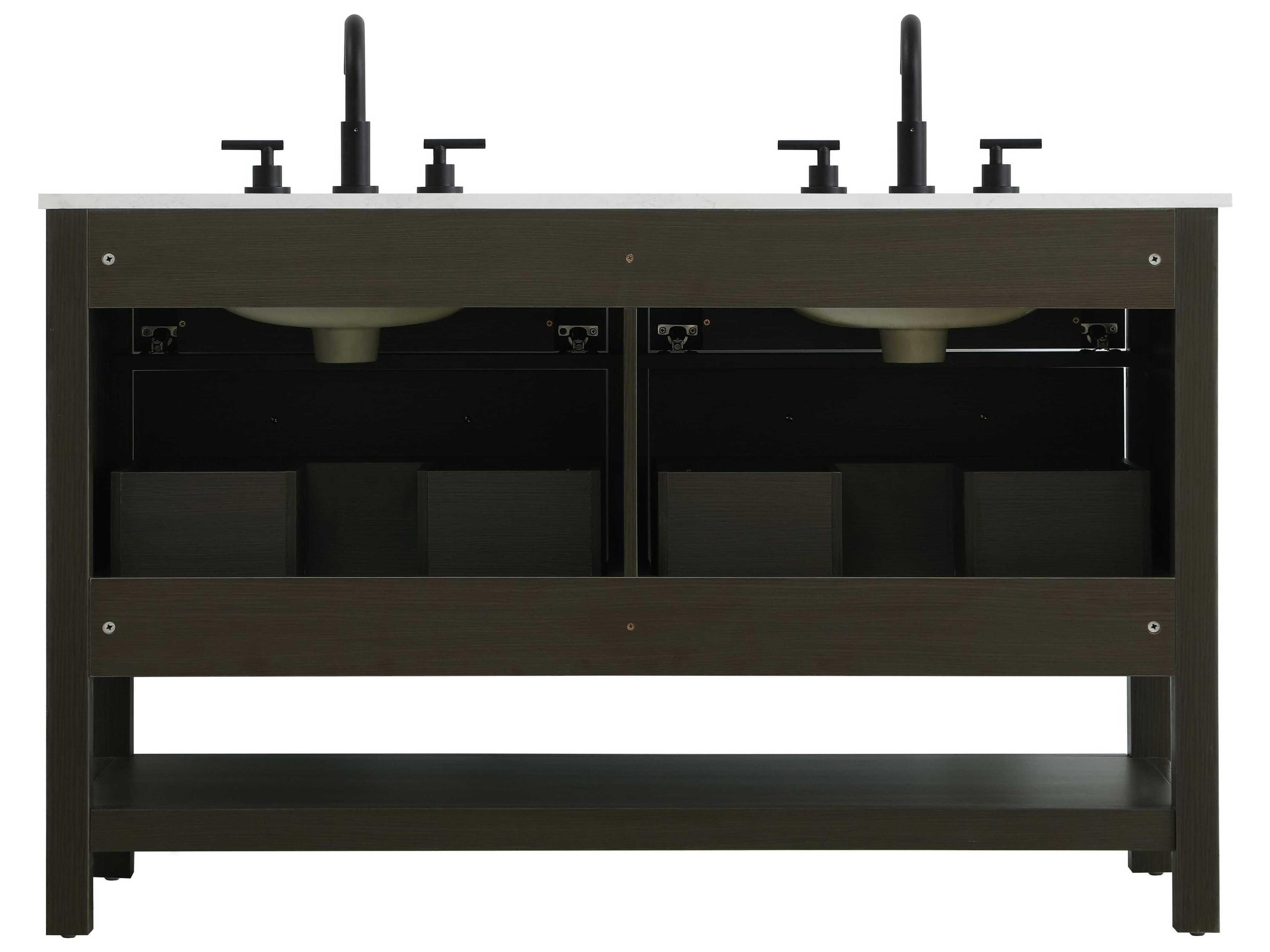 Elegant Lighting Karson Mocha Brown Vanity