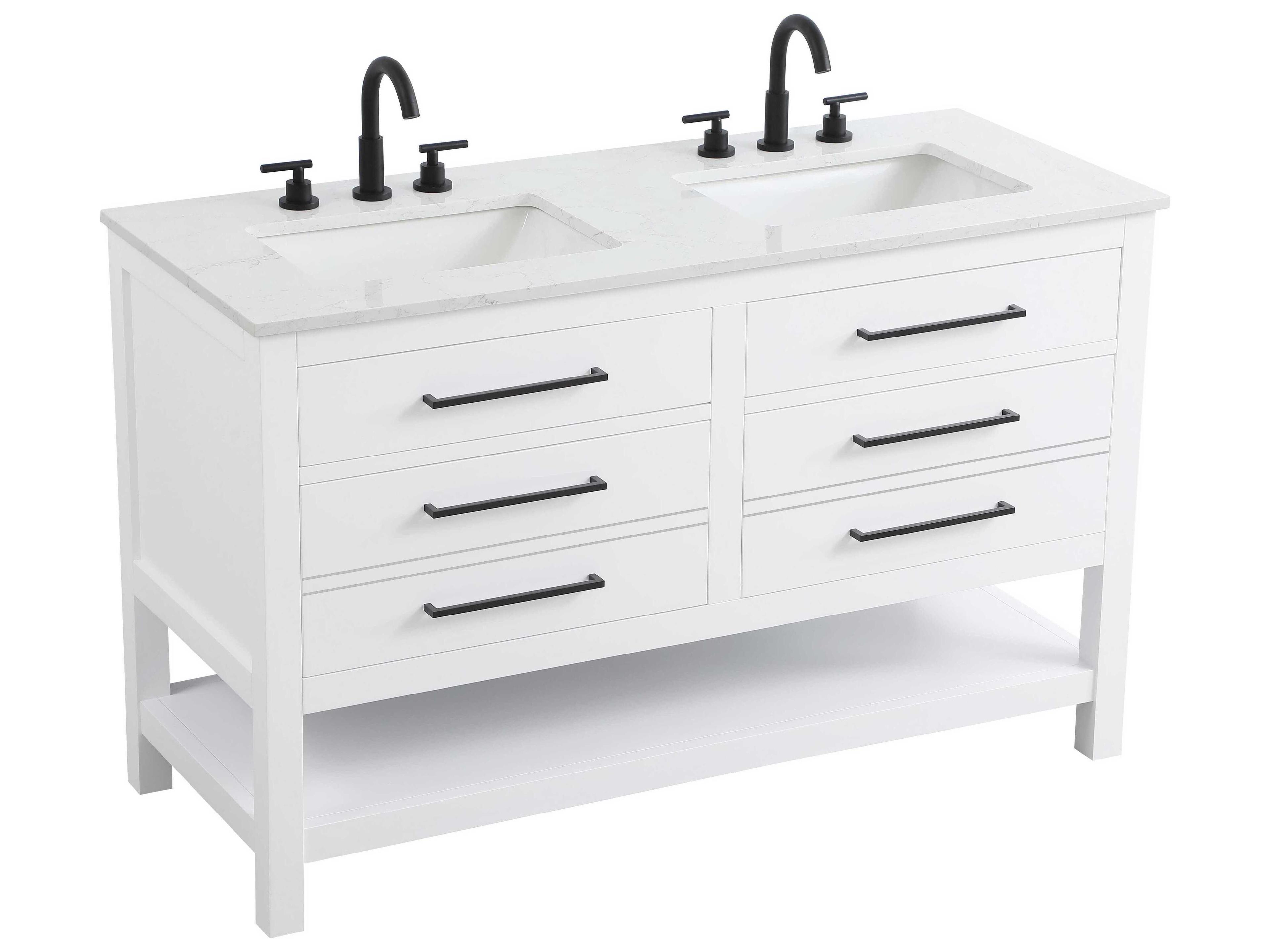 Elegant Lighting Karson White Vanity