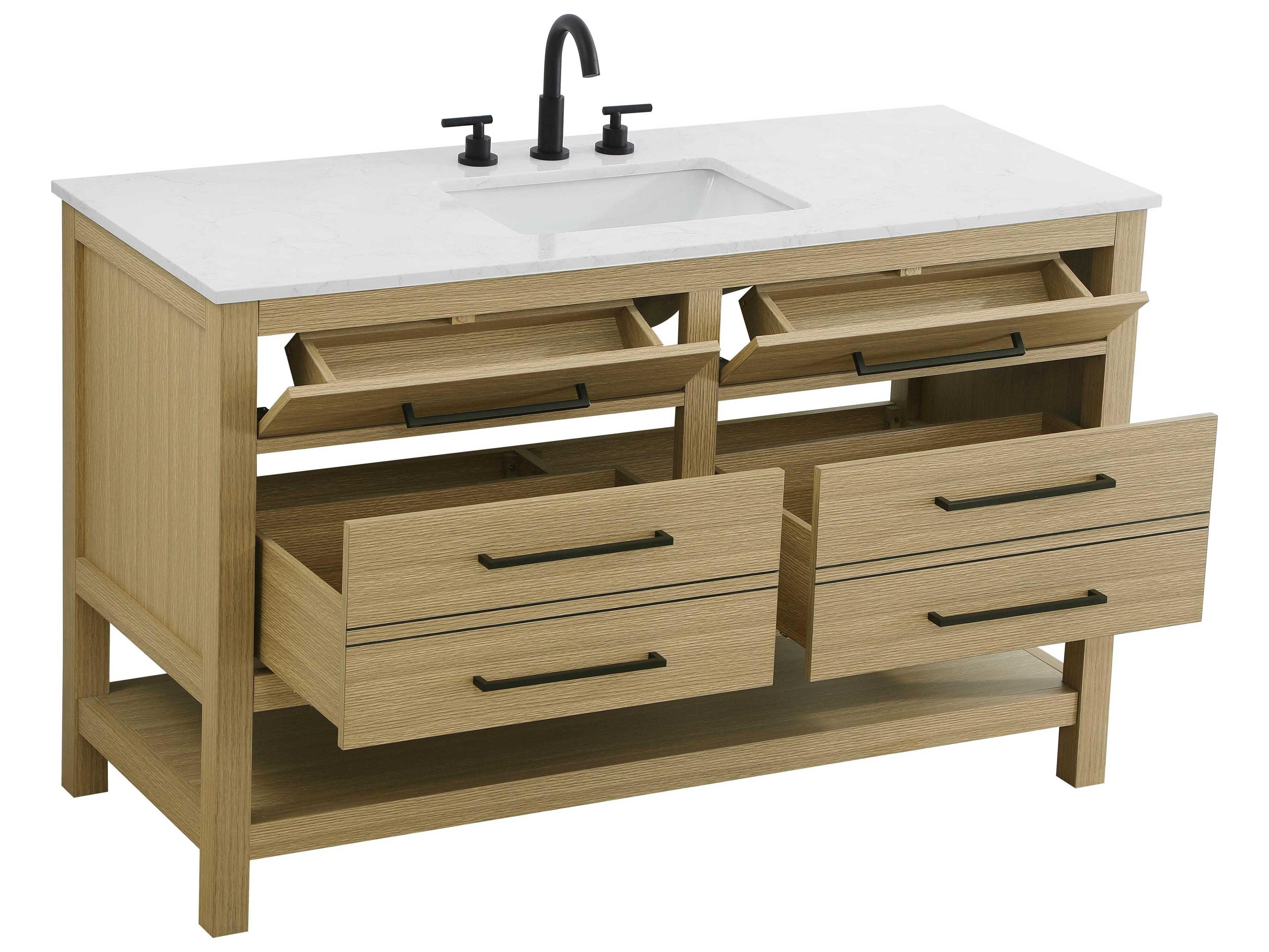 Elegant Lighting Karson Honey Brown Vanity