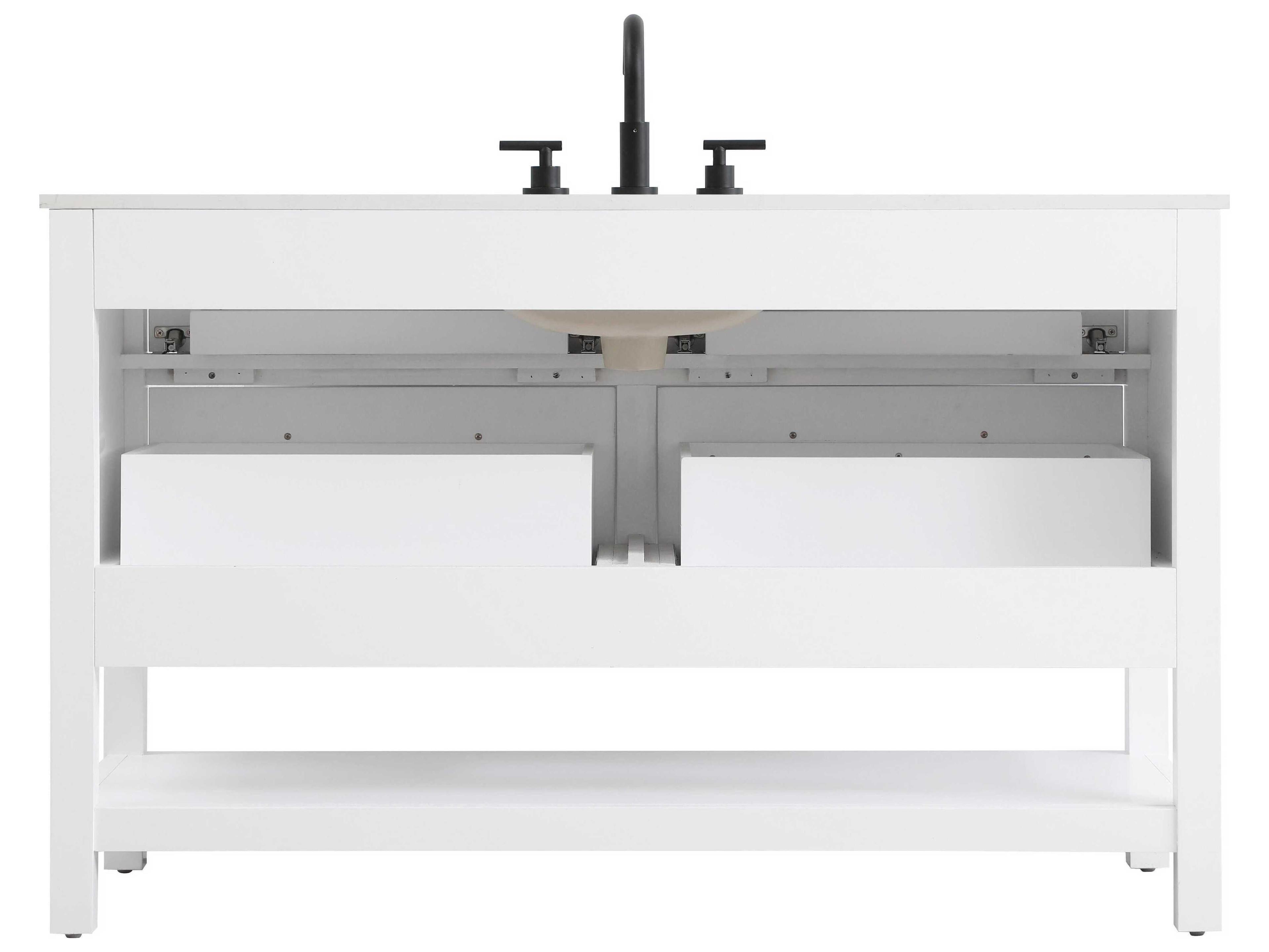 Elegant Lighting Karson White Vanity