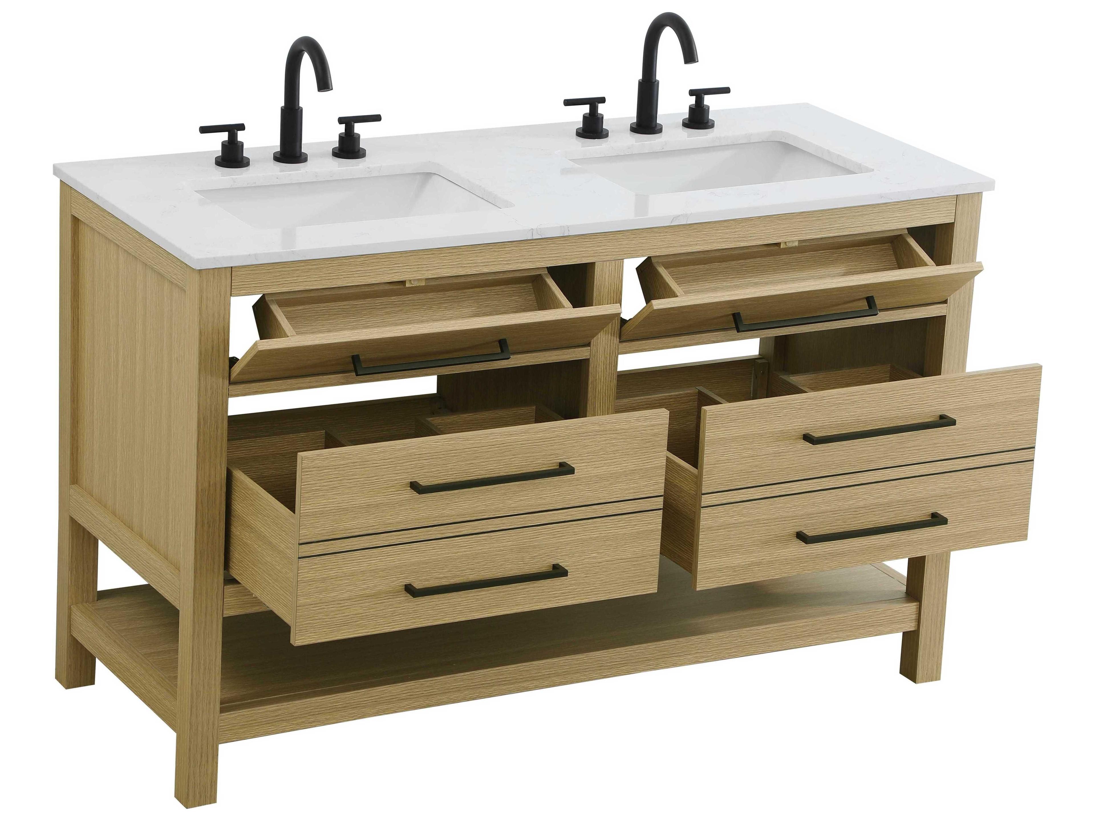 Elegant Lighting Karson Honey Brown Vanity