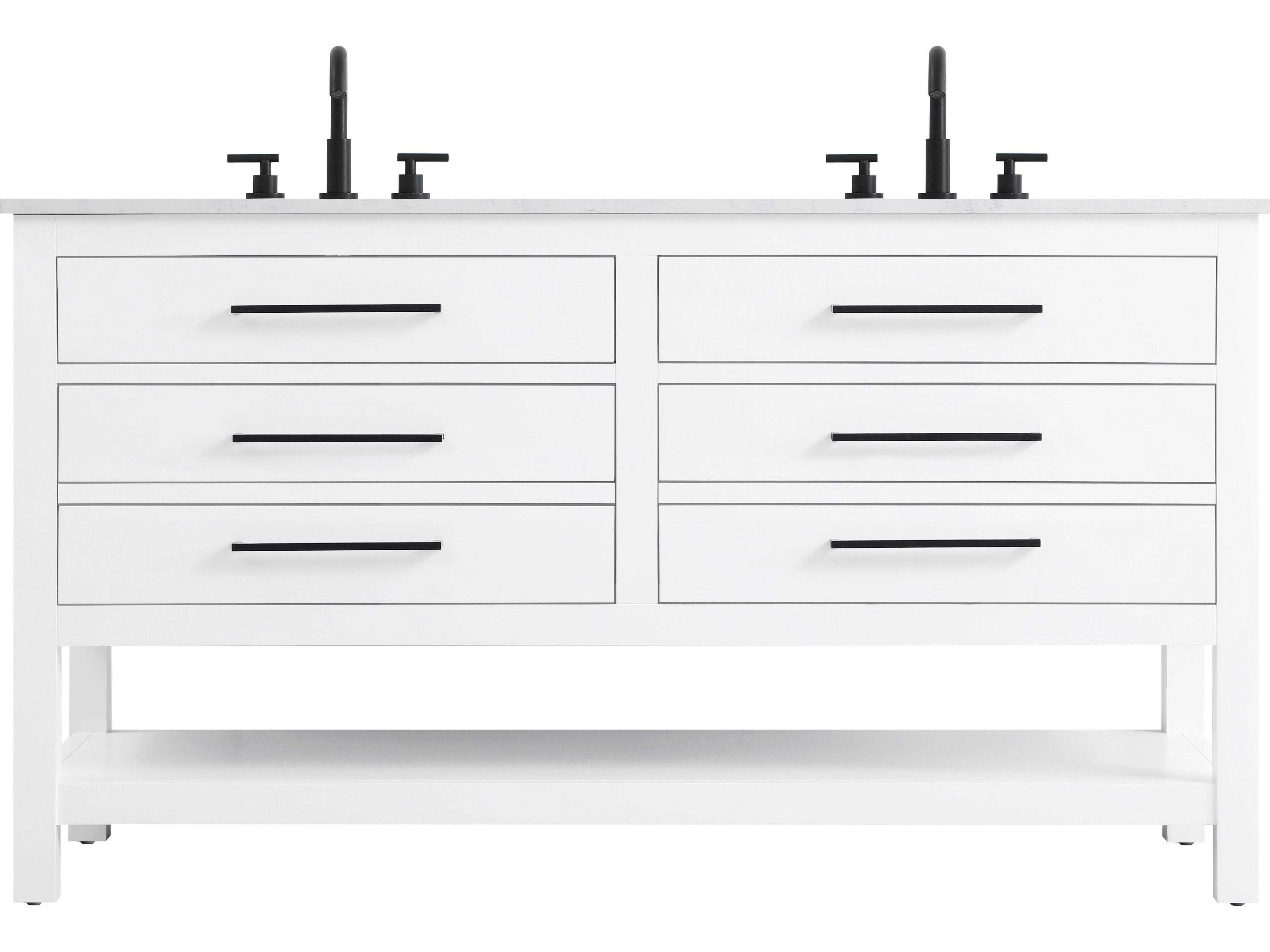 Elegant Lighting Karson White Vanity