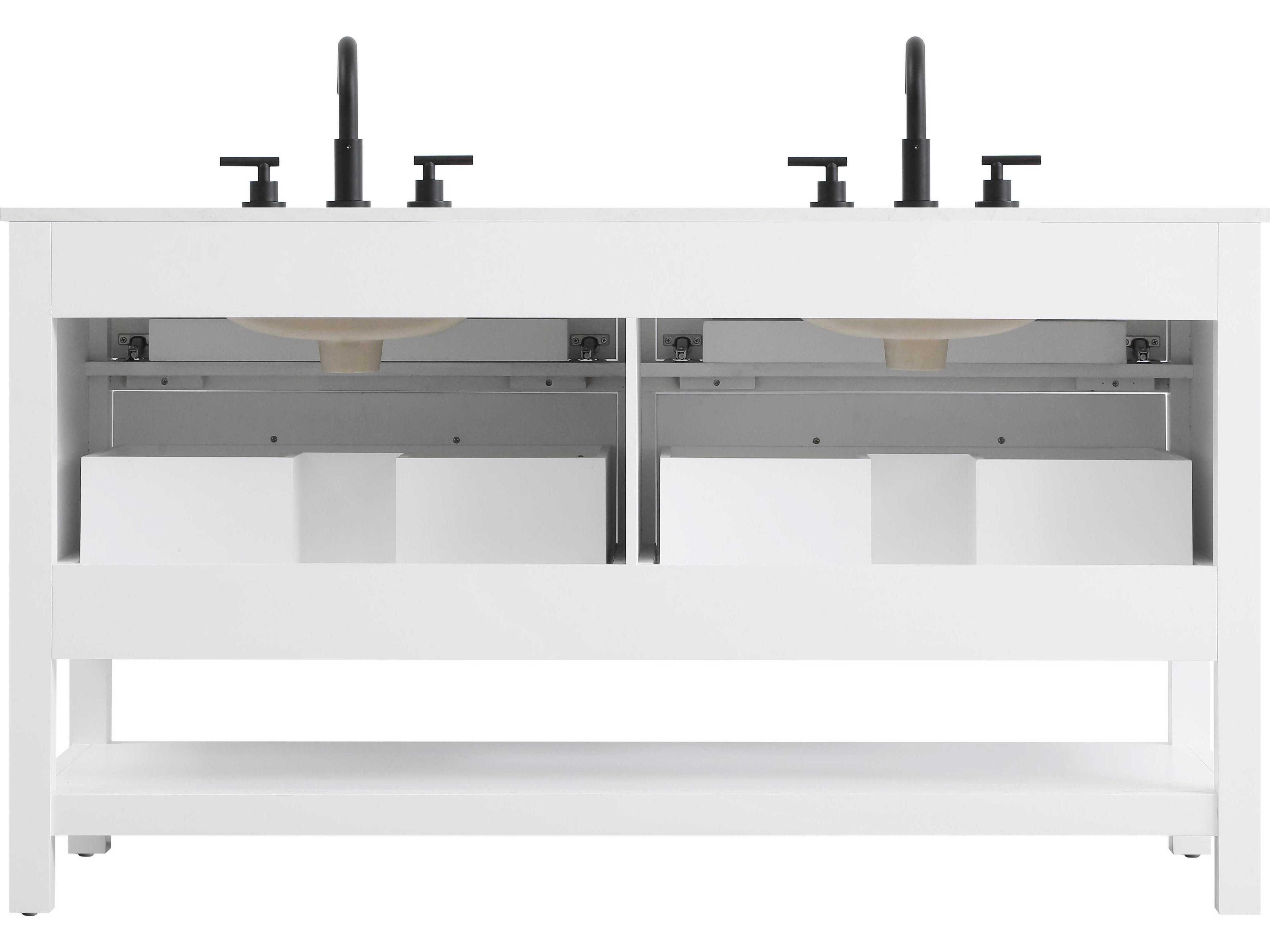 Elegant Lighting Karson White Vanity