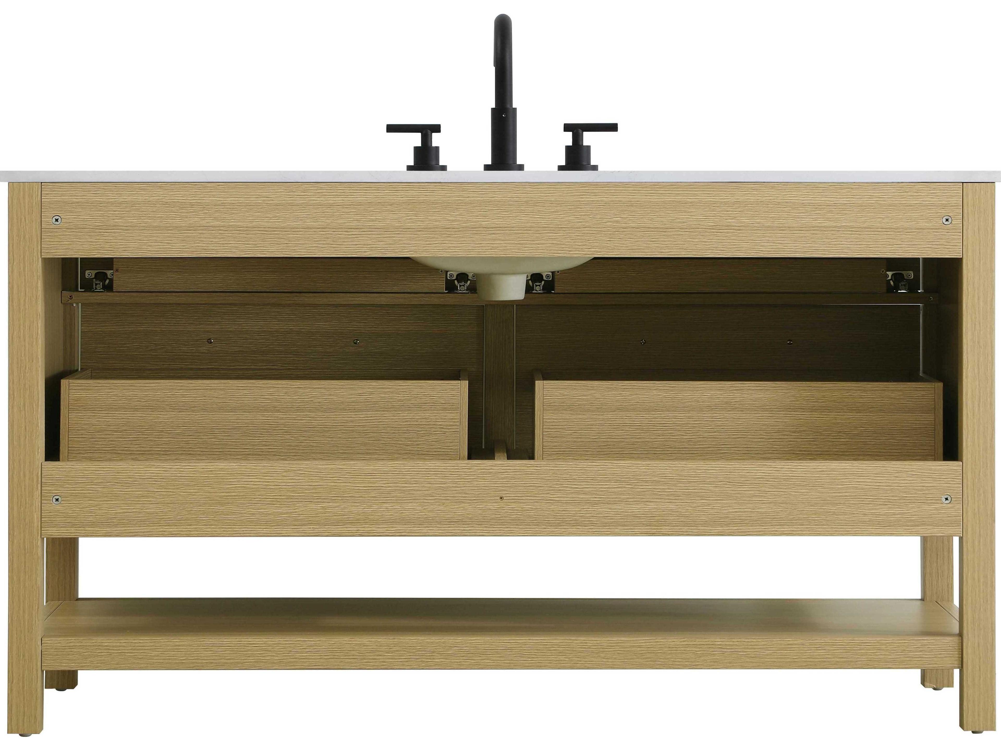 Elegant Lighting Karson Honey Brown Vanity