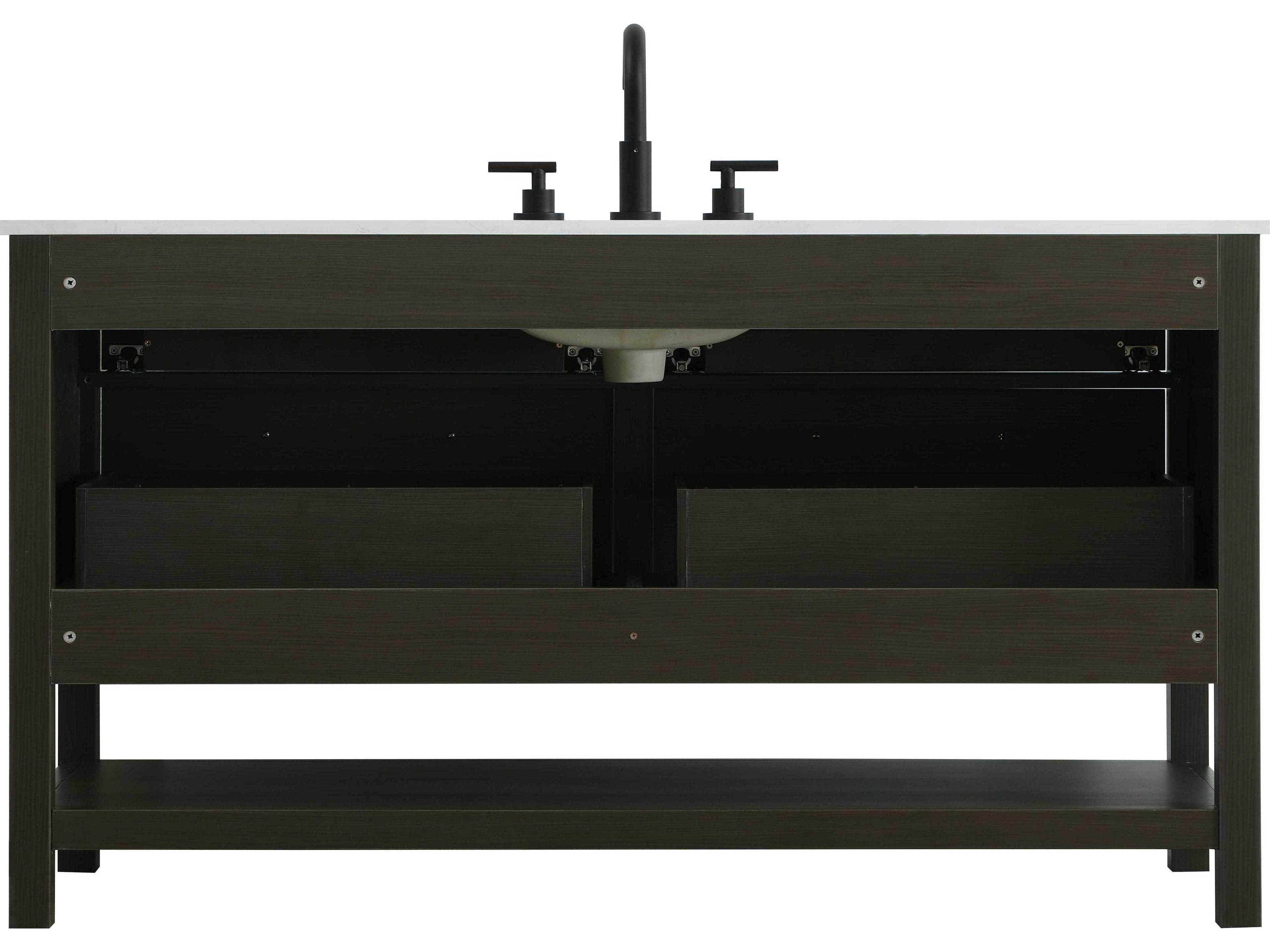 Elegant Lighting Karson Mocha Brown Vanity