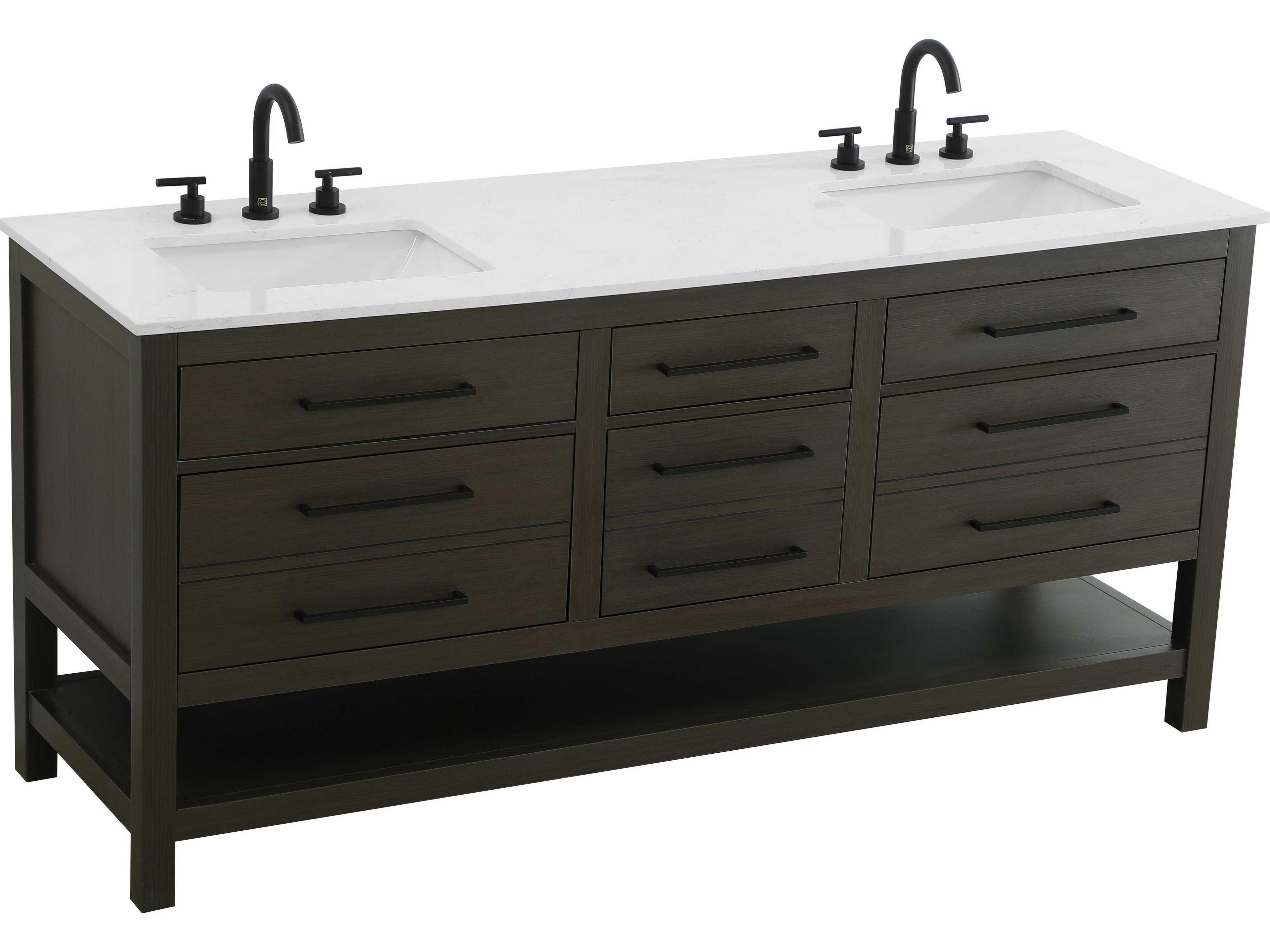 Elegant Lighting Karson Mocha Brown Vanity