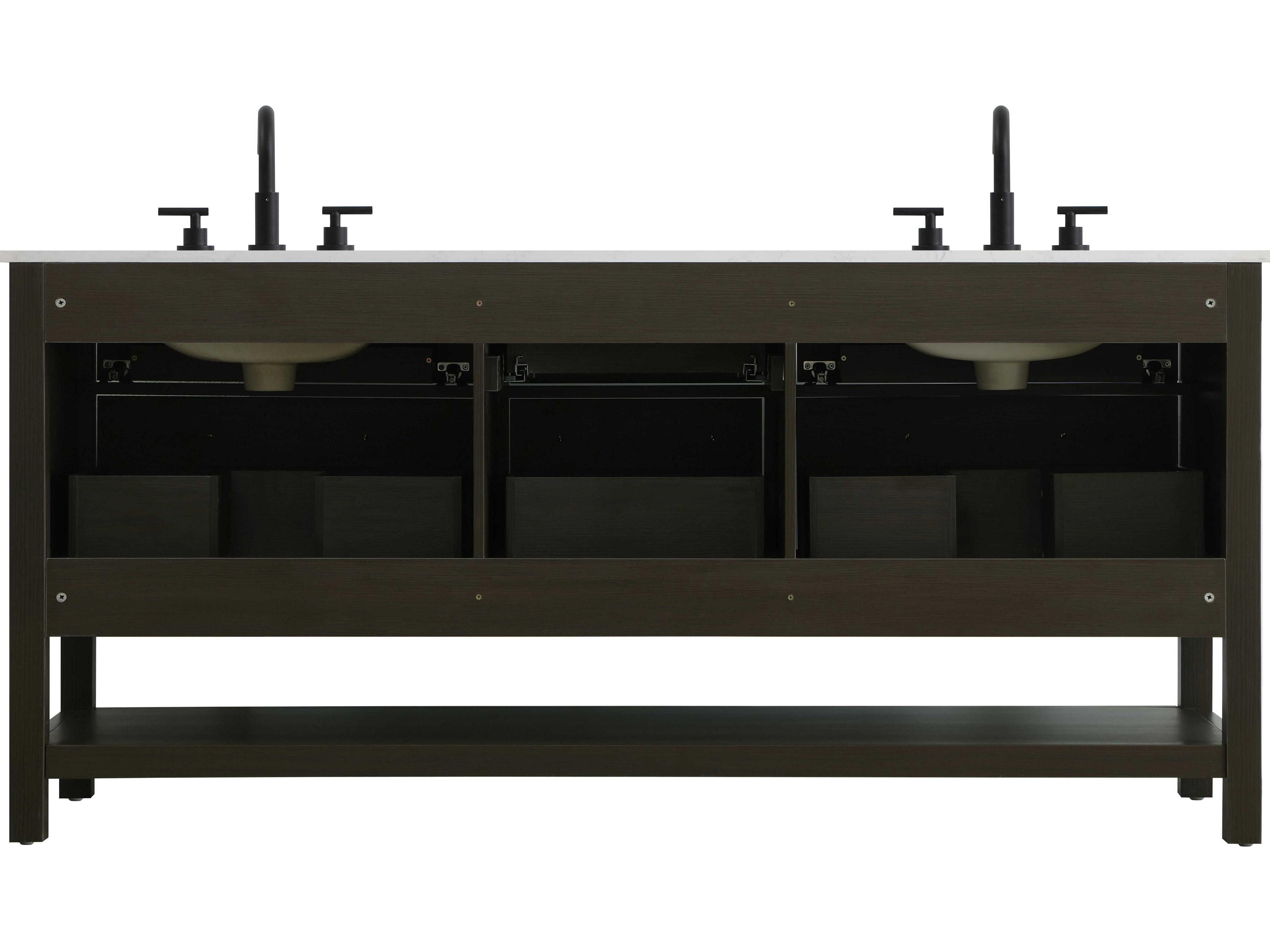 Elegant Lighting Karson Mocha Brown Vanity