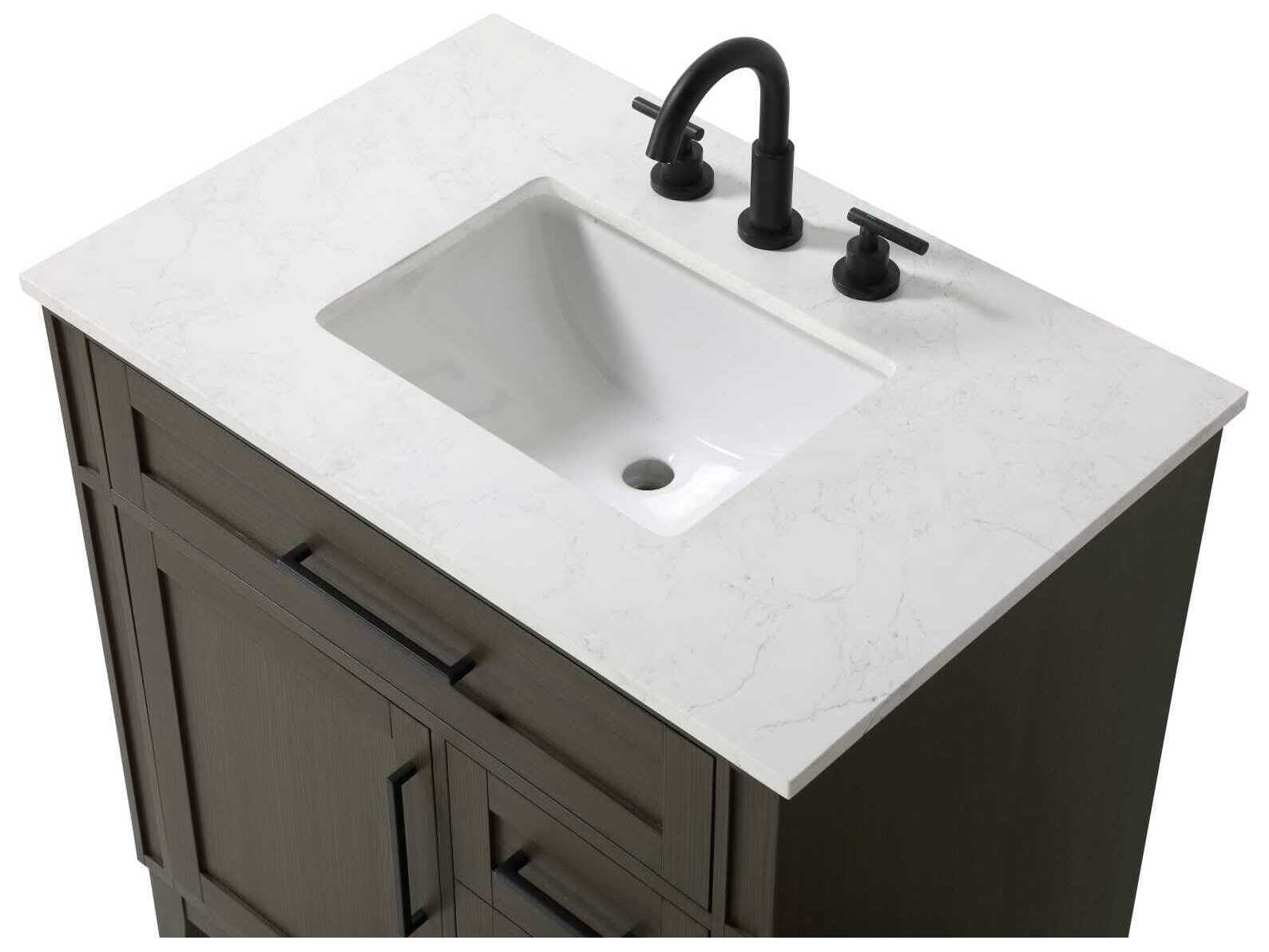 Elegant Lighting Virginia 32" Mocha Brown Vanity