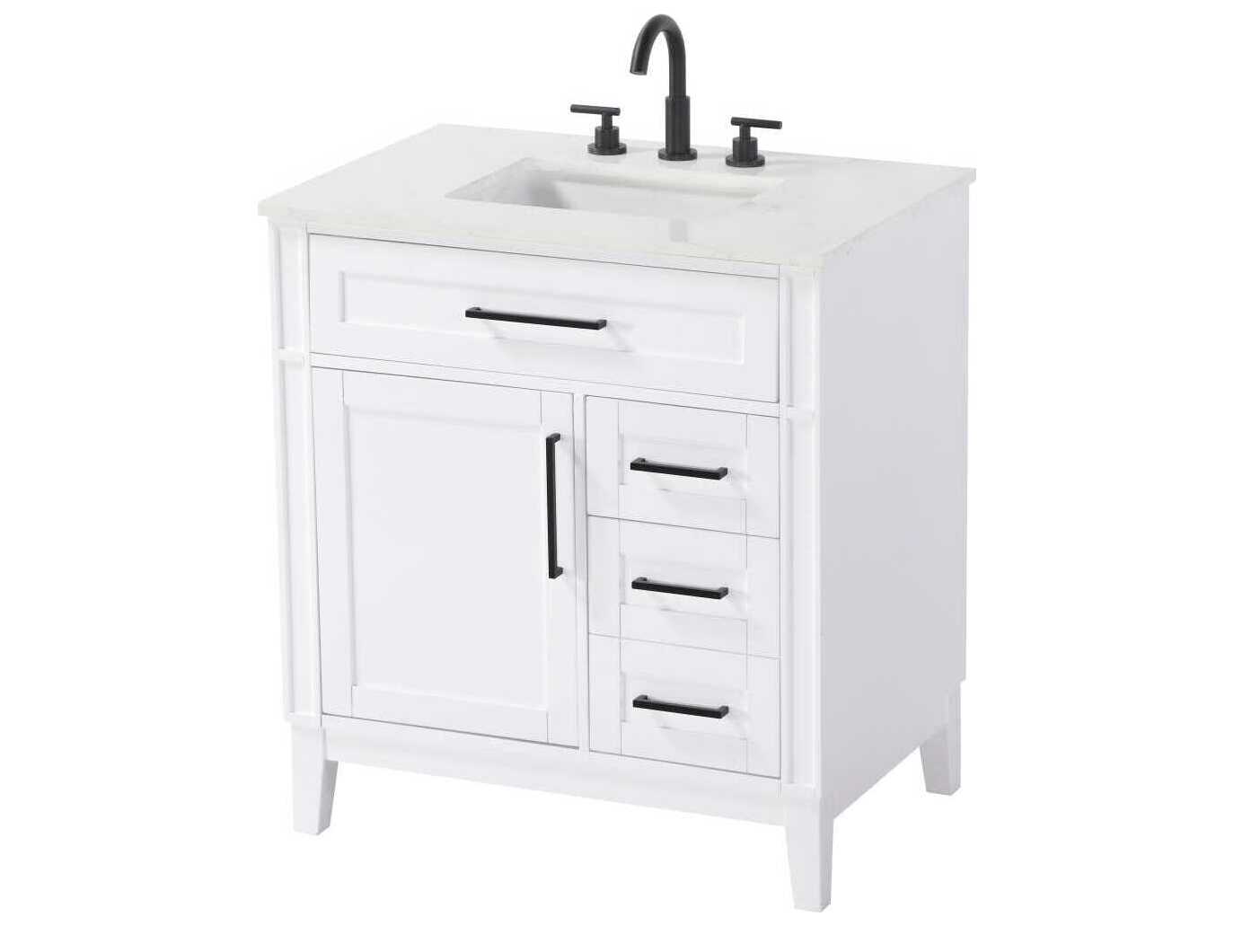 Elegant Lighting Virginia 32" White Vanity
