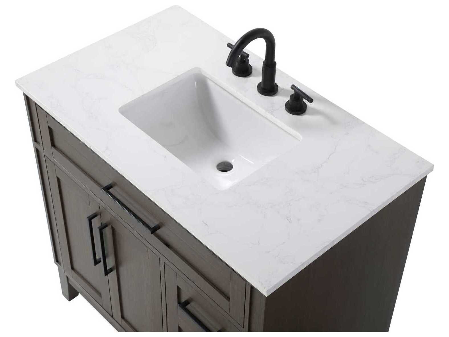 Elegant Lighting Virginia 36" Mocha Brown Vanity