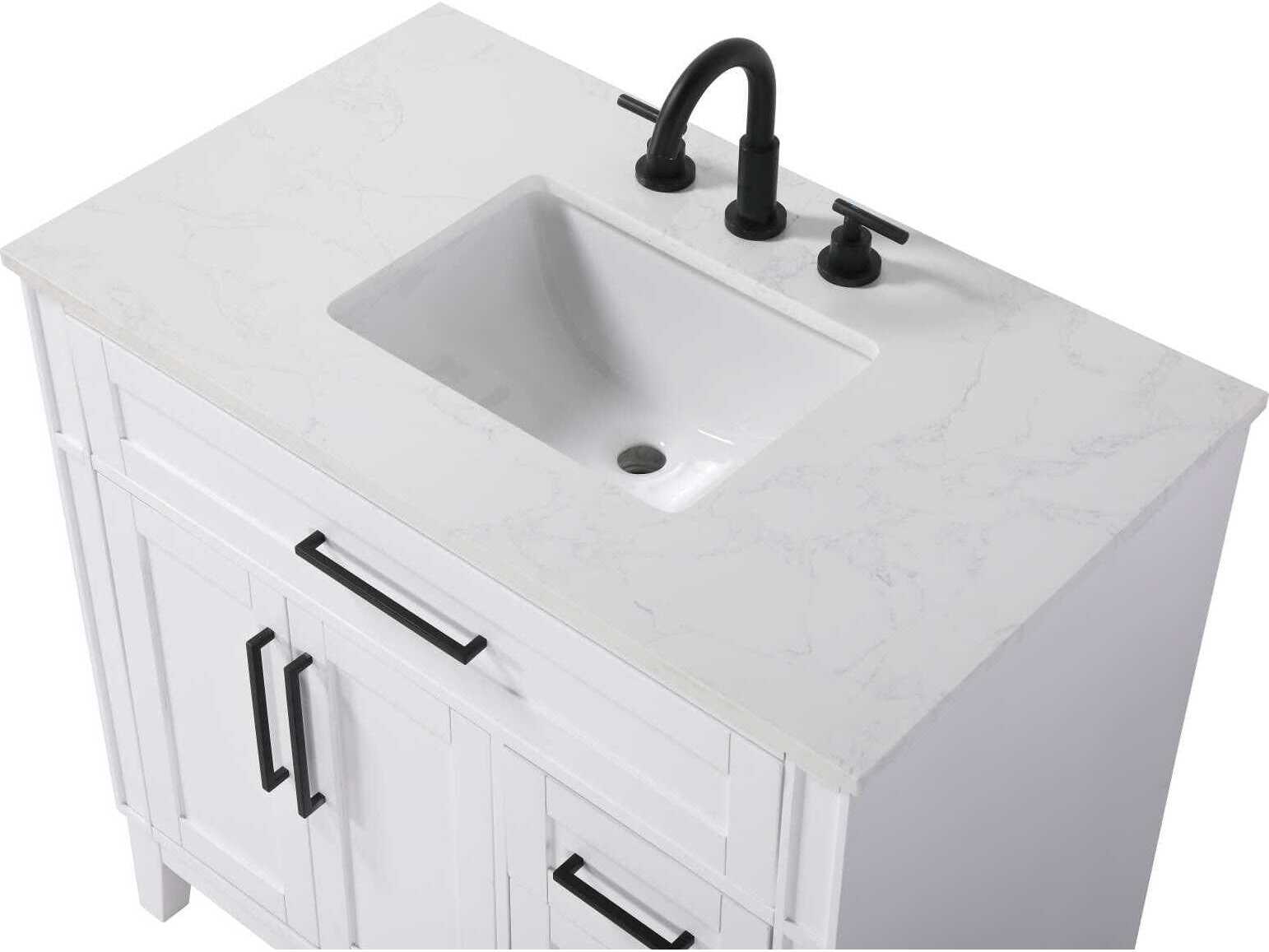 Elegant Lighting Virginia 36" White Vanity