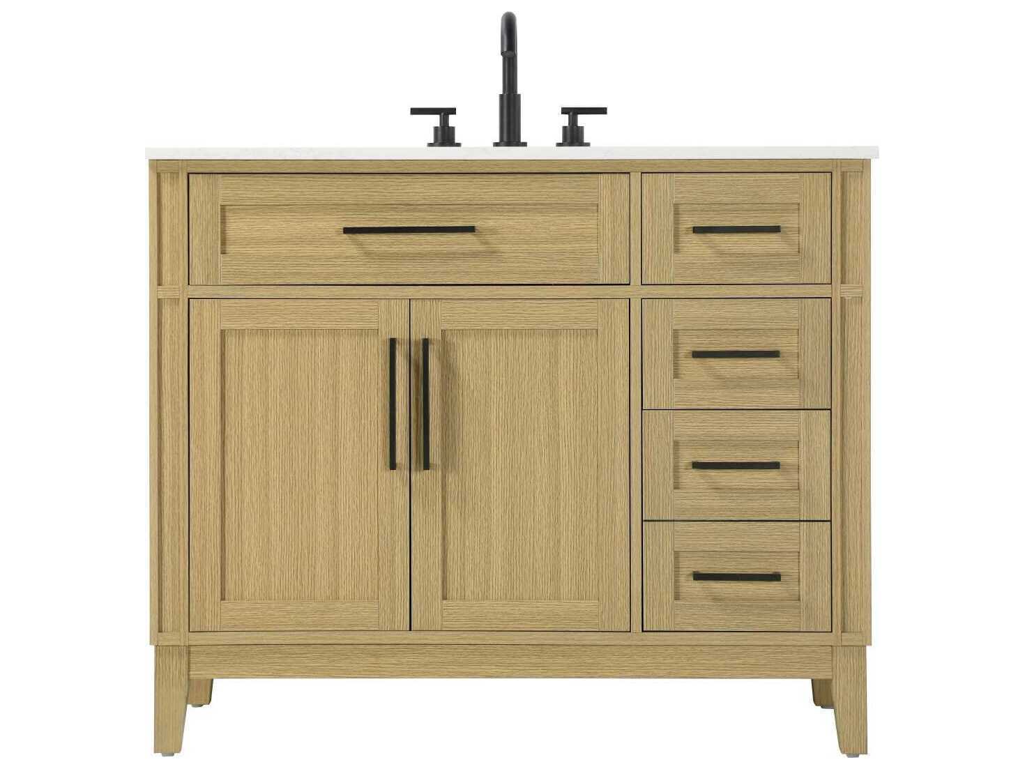 Elegant Lighting Virginia 42" Honey Brown Vanity