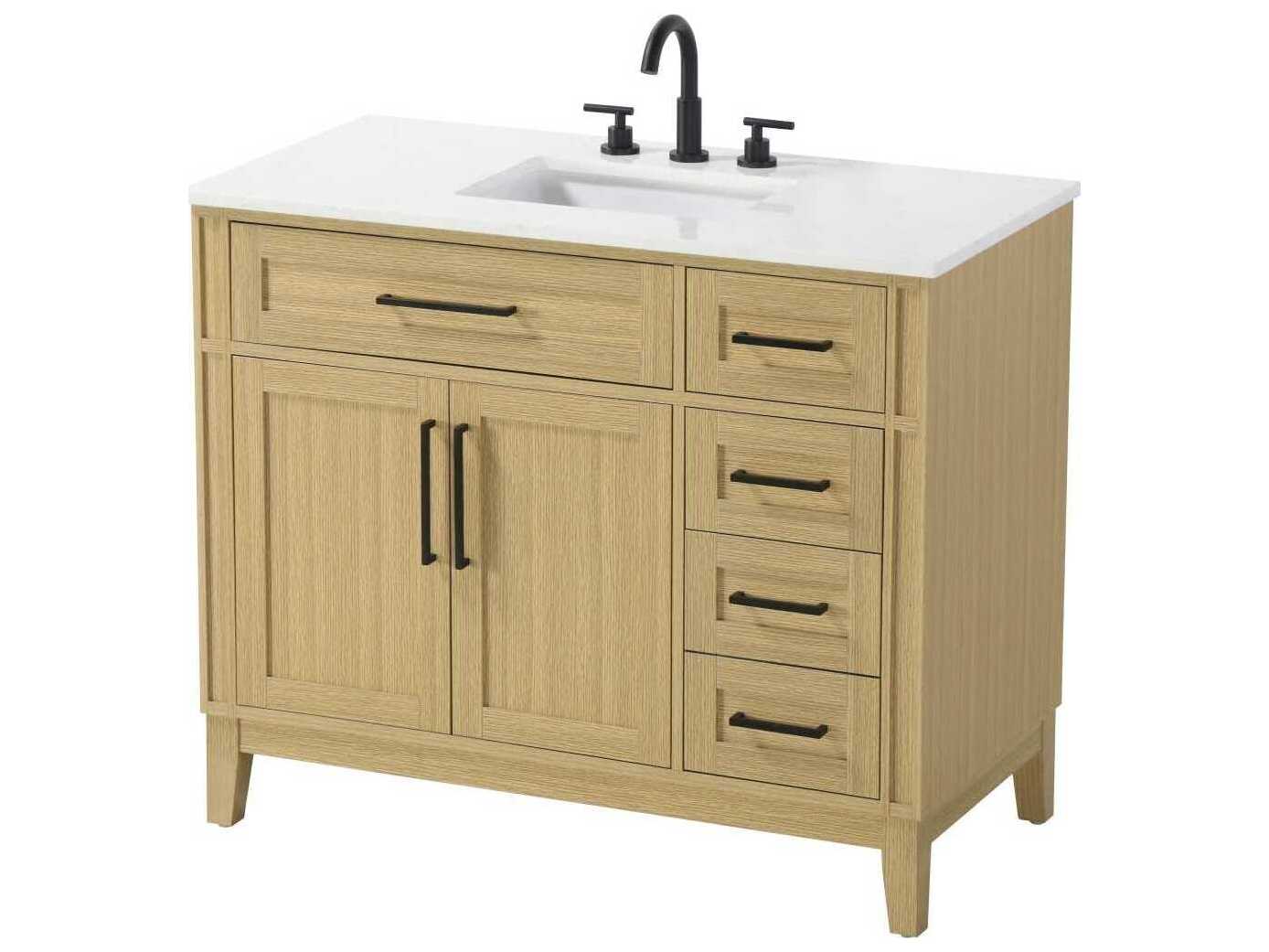 Elegant Lighting Virginia 42" Honey Brown Vanity