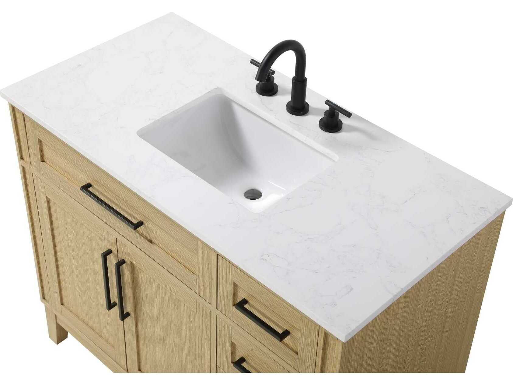 Elegant Lighting Virginia 42" Honey Brown Vanity