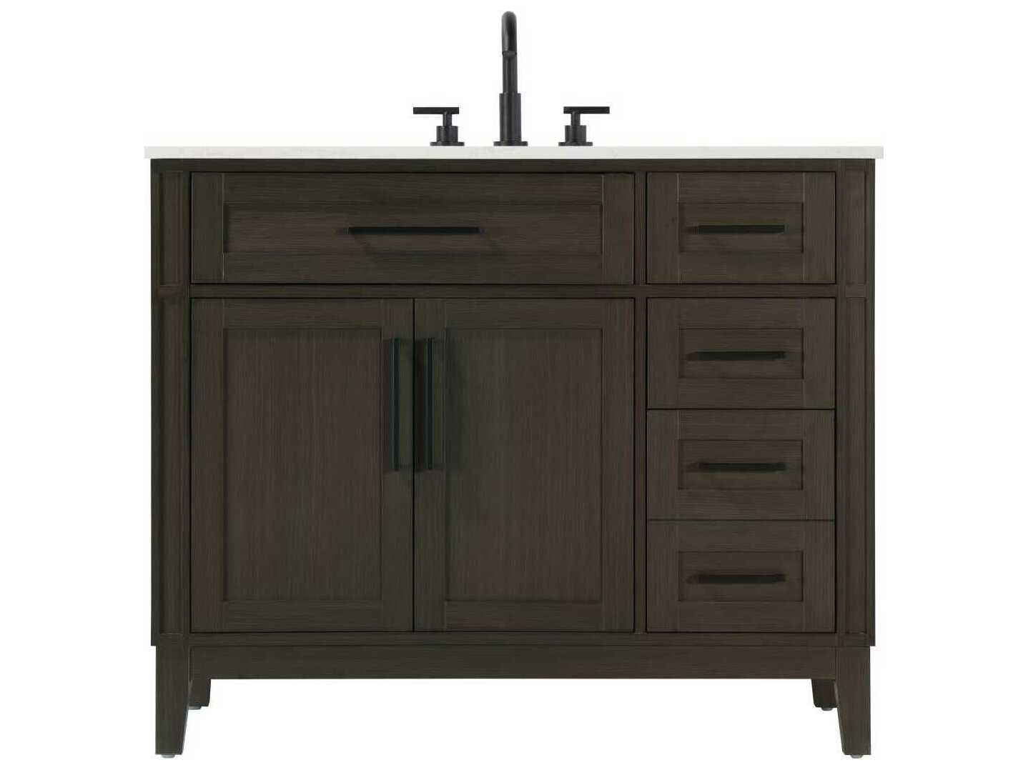 Elegant Lighting Virginia 42" Mocha Brown Vanity
