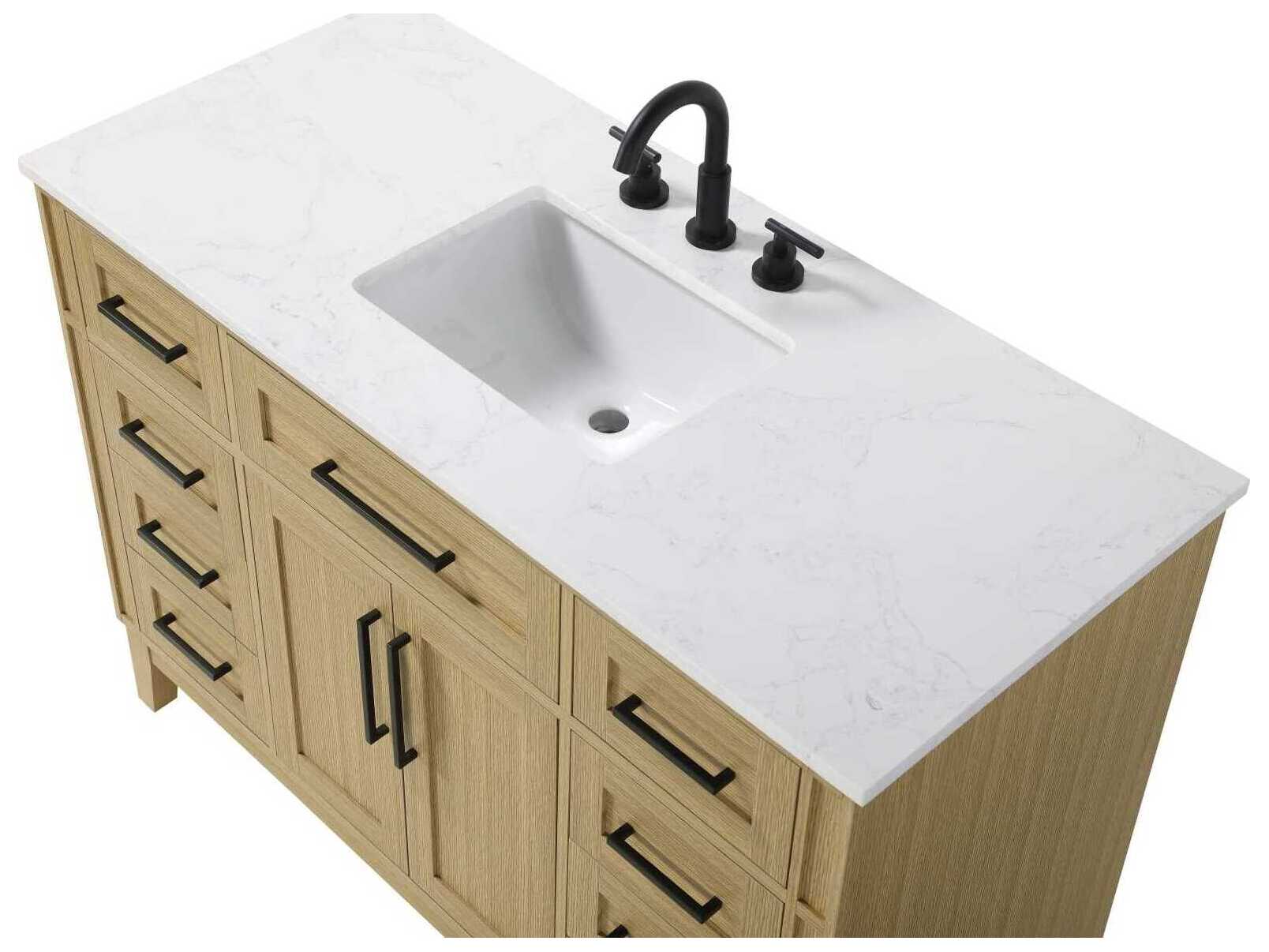 Elegant Lighting Virginia 48" Honey Brown Vanity