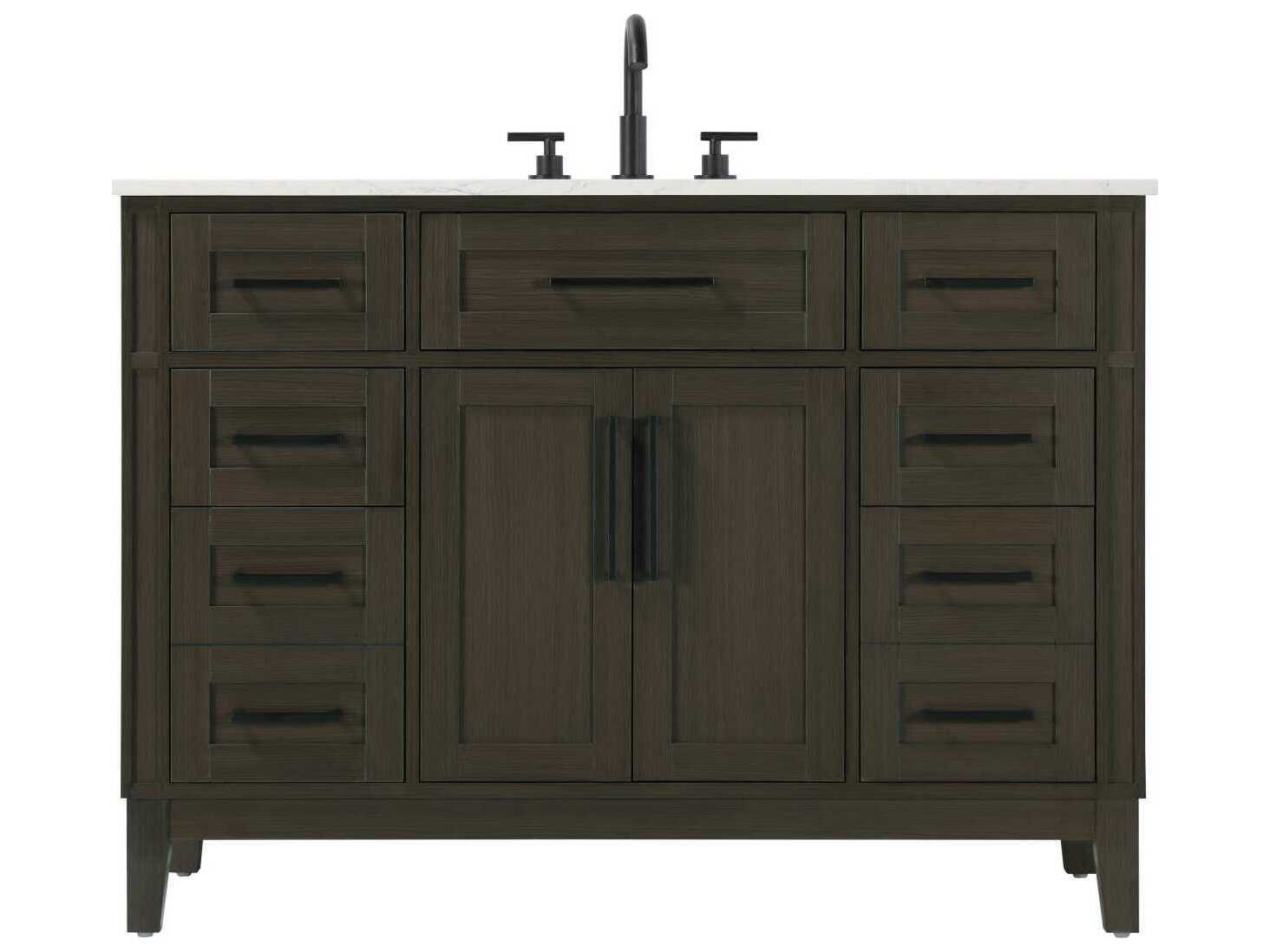 Elegant Lighting Virginia 48" Mocha Brown Vanity