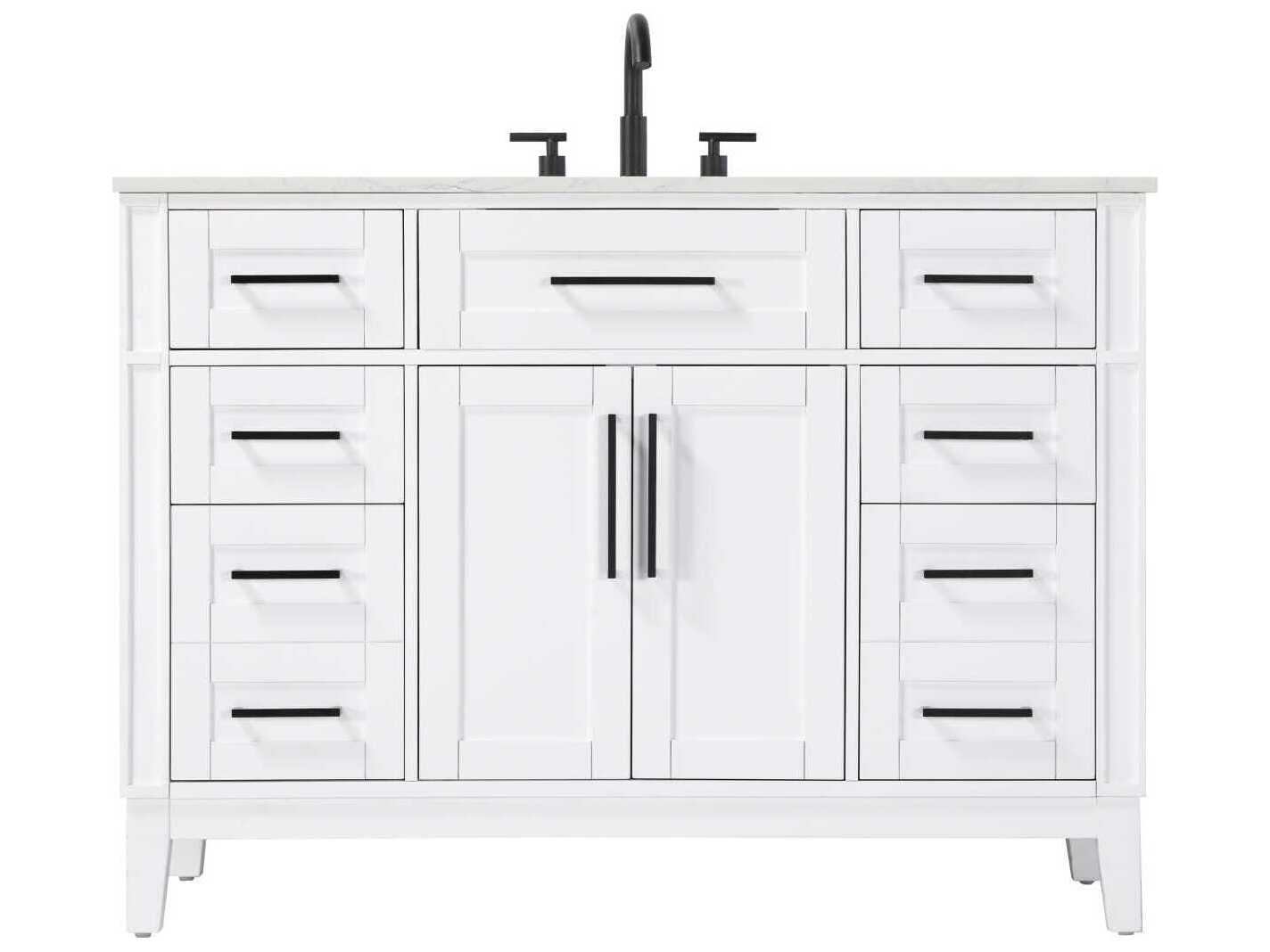 Elegant Lighting Virginia 48" White Vanity
