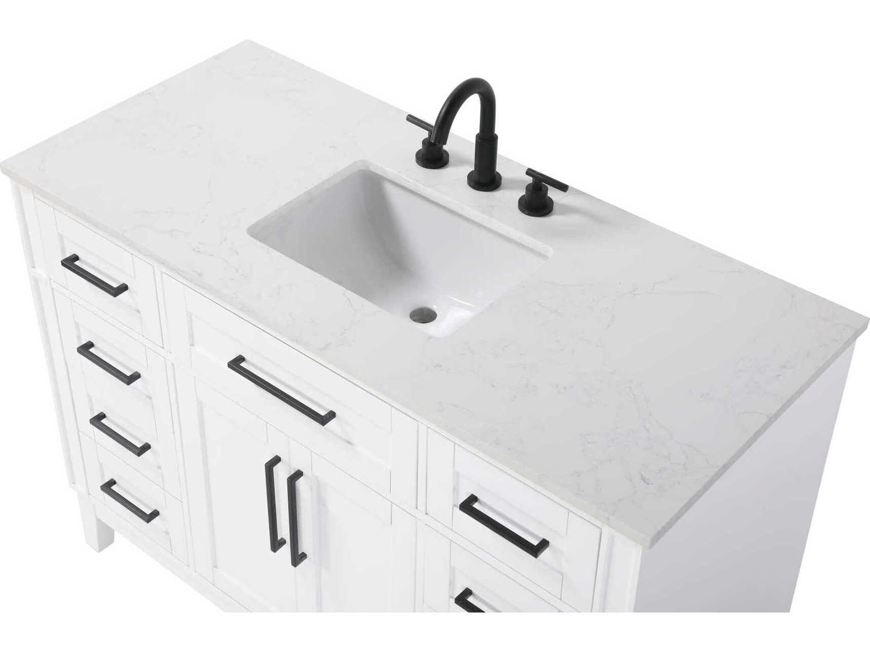 Elegant Lighting Virginia 48" White Vanity