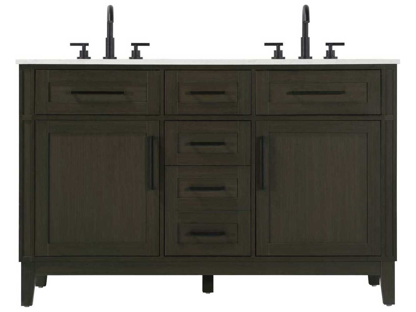 Elegant Lighting Virginia 54" Mocha Brown Vanity