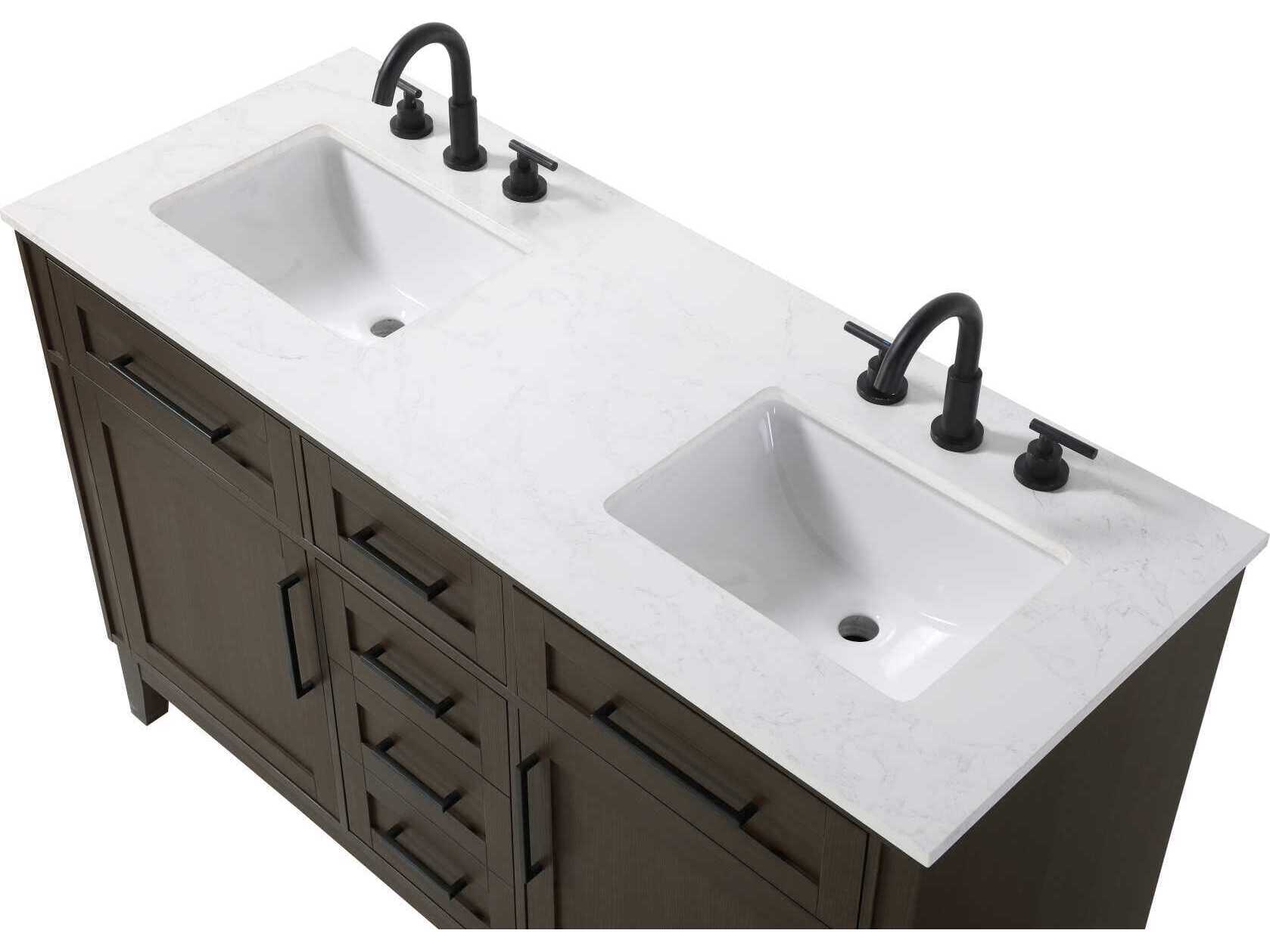 Elegant Lighting Virginia 54" Mocha Brown Vanity