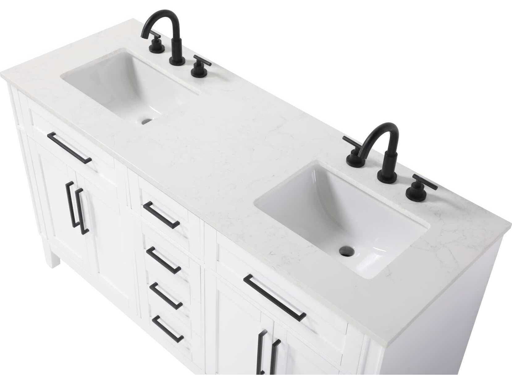 Elegant Lighting Virginia 60" White Vanity