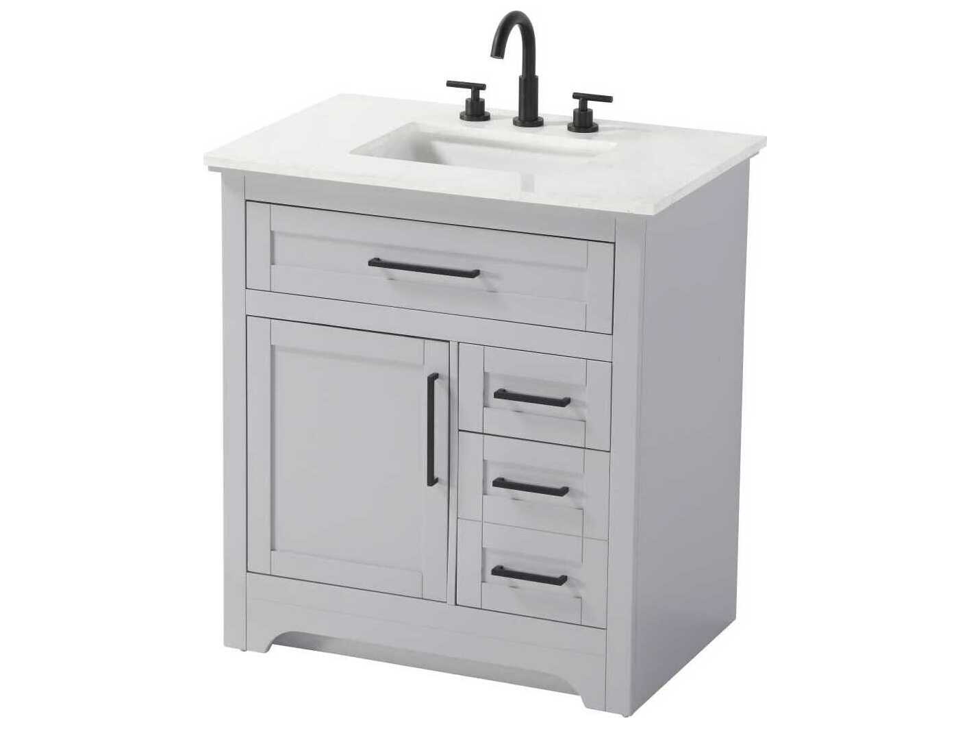 Elegant Lighting Remington 32" Grey Vanity