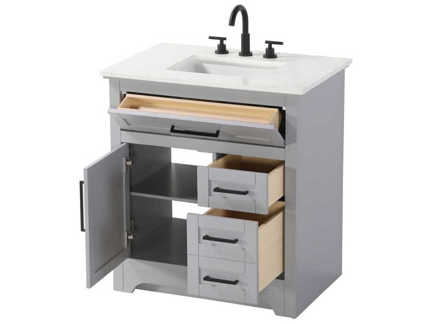 Elegant Lighting Remington 32" Grey Vanity