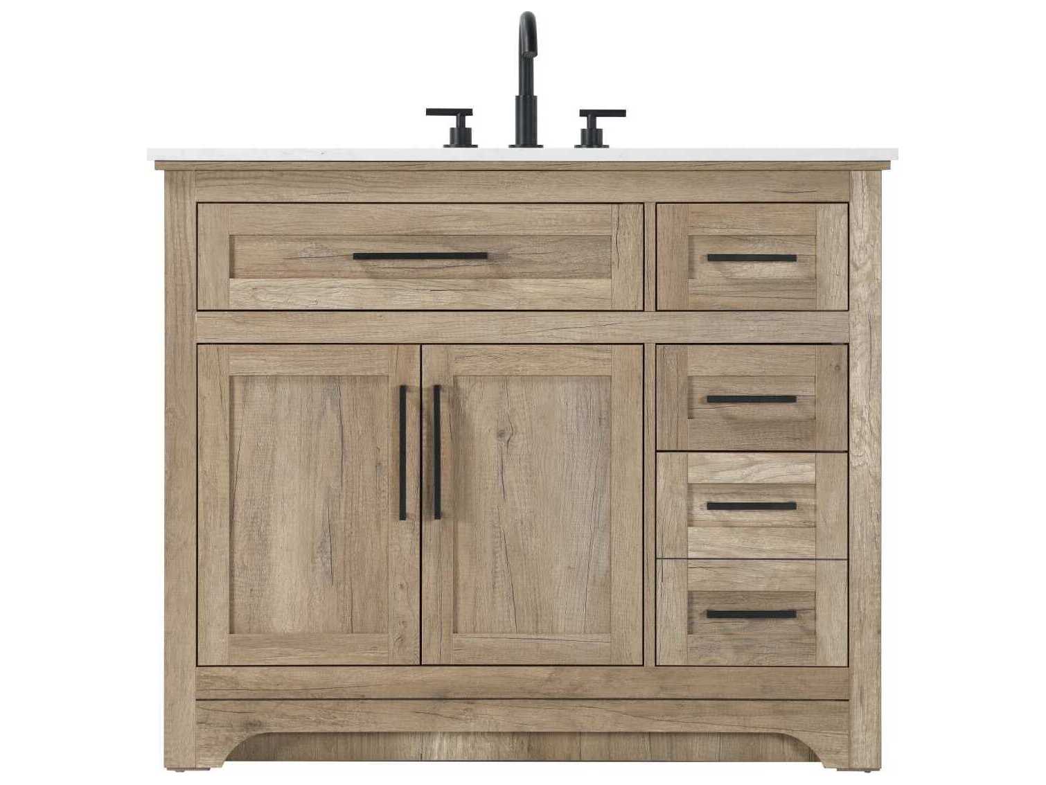 Elegant Lighting Remington 42" Natural Oak Vanity