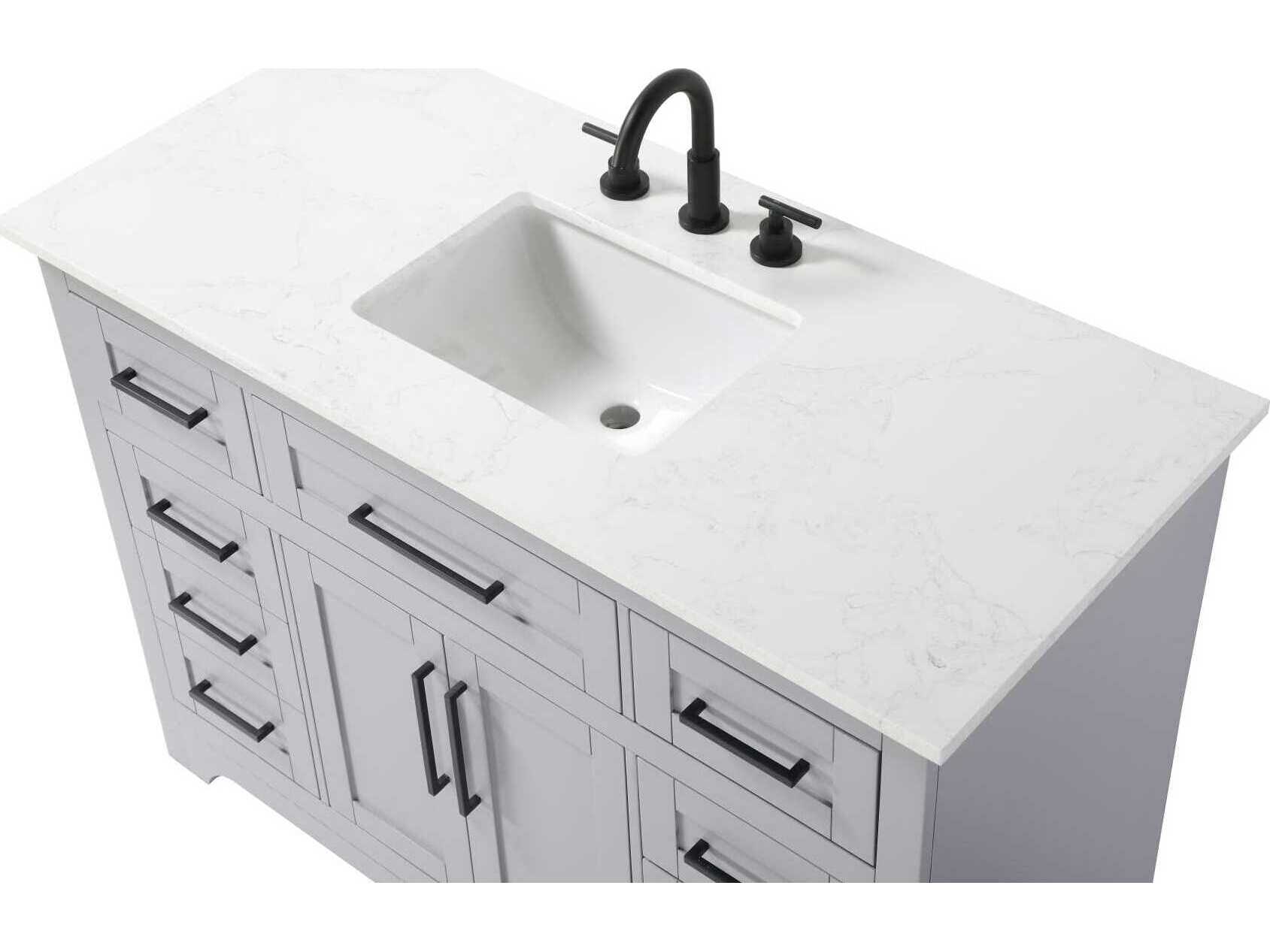 Elegant Lighting Remington 48" Grey Vanity