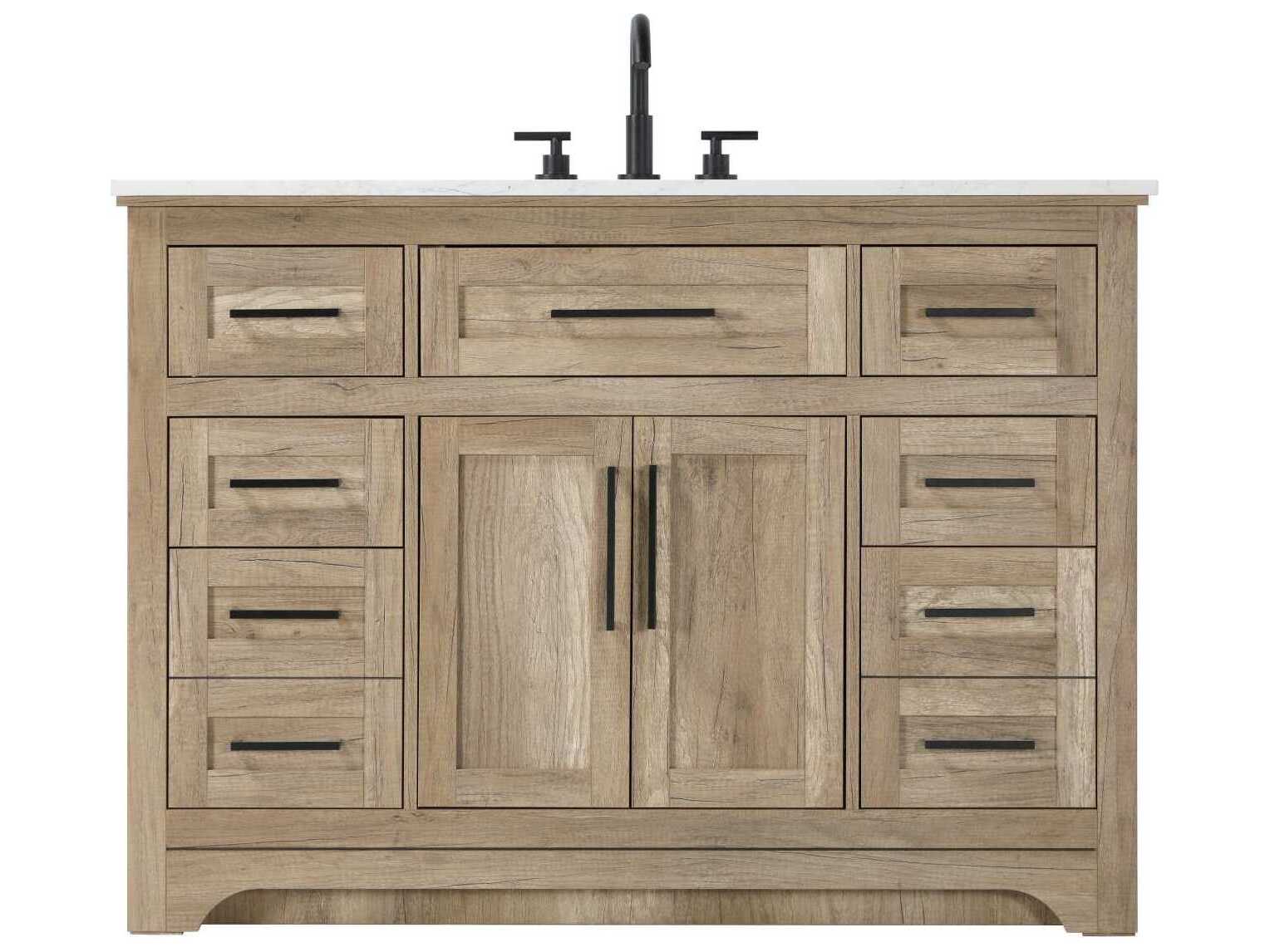 Elegant Lighting Remington 48" Natural Oak Vanity